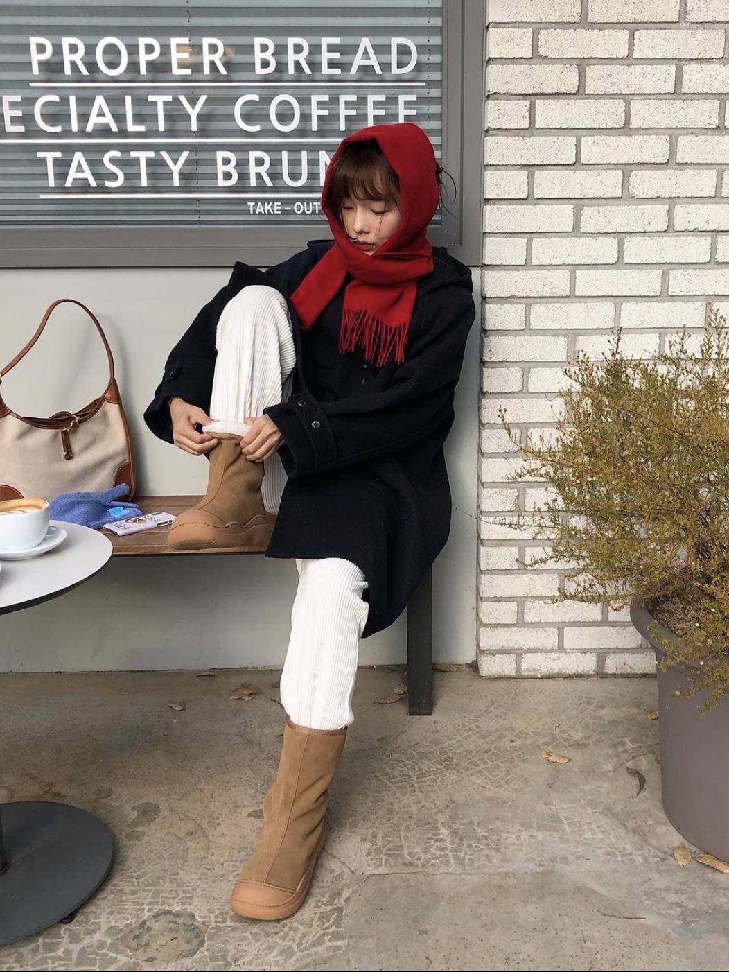(W) Rockfishweatherwear Hayden Fold Down Winter Boots Cocoa 착용 스타일