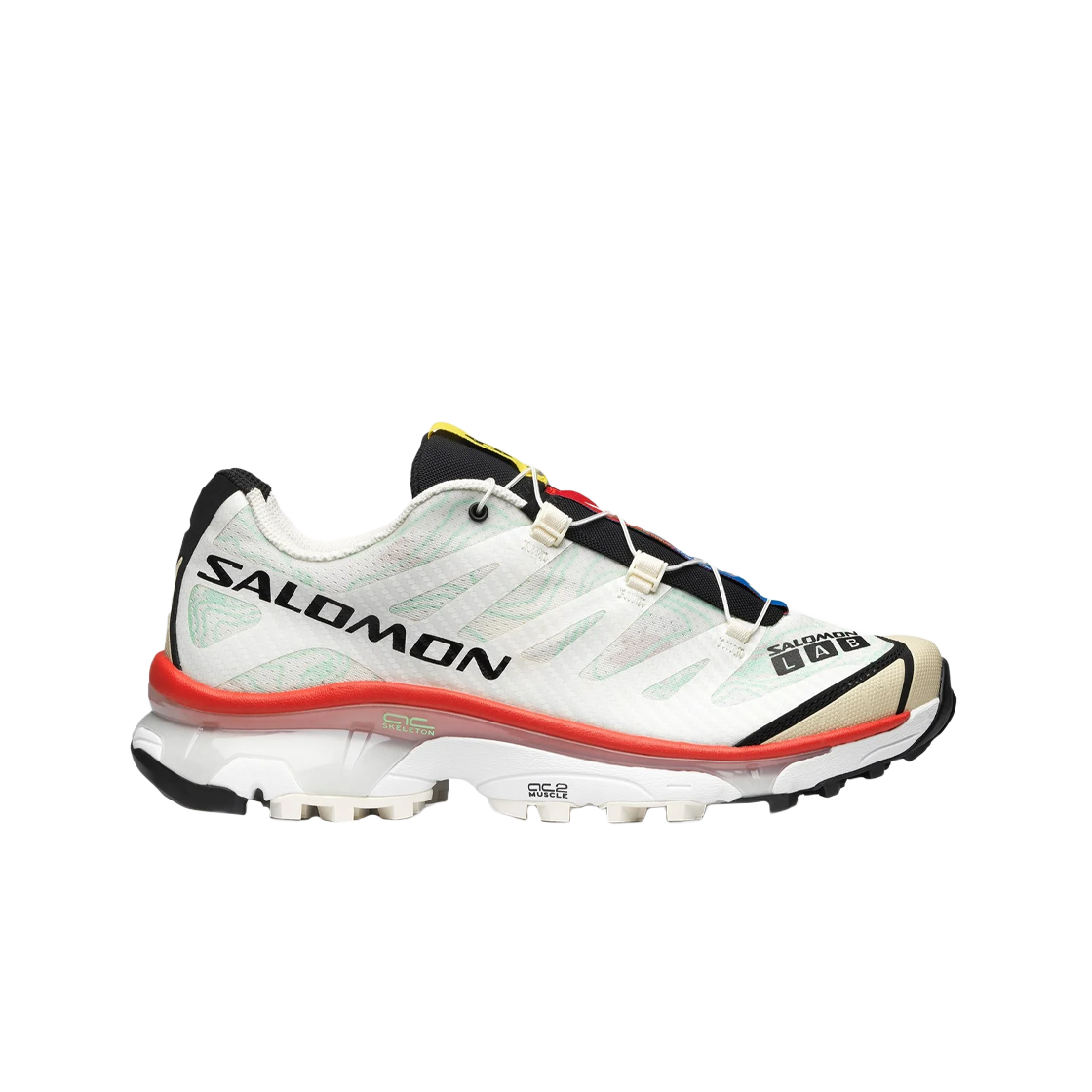 Salomon XT-4 OG Topography Vanilla Ice Aurora Red 상세 이미지 1