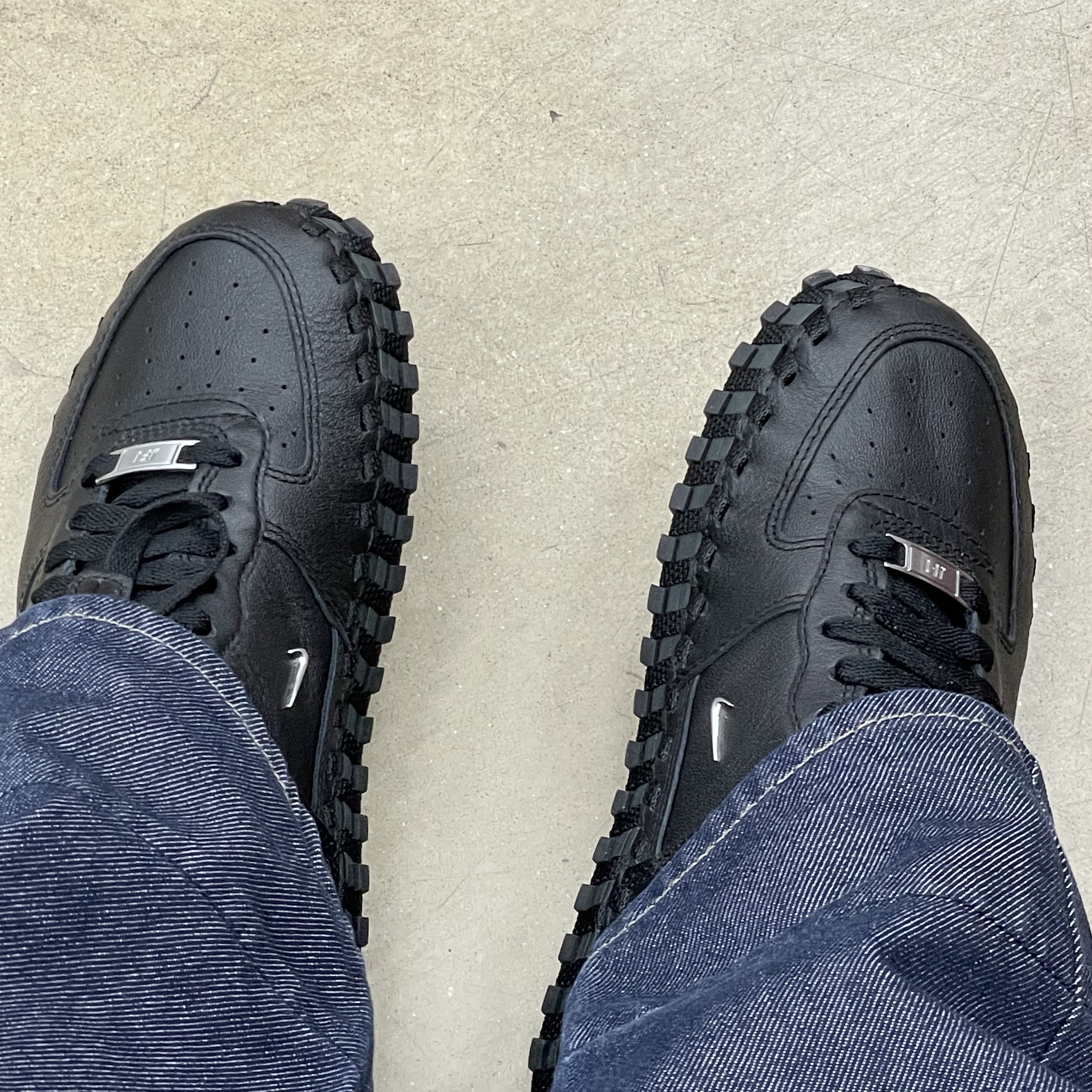 Nike x Jacquemus J Force 1 Low LX SP Black 착용 스타일
