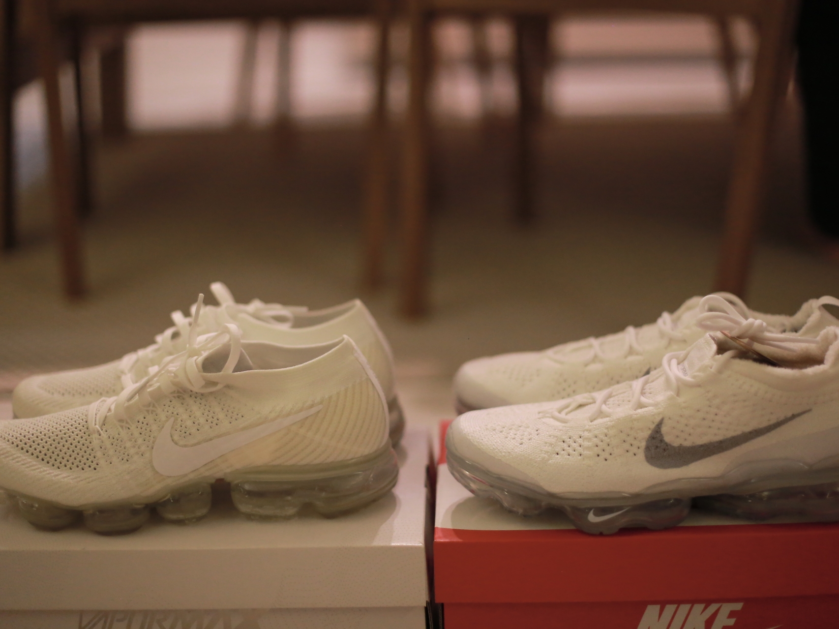 Nike Air Vapormax 2023 Flyknit Honeydew Sea Glass, (W) Nike Air Vapormax 2023 Flyknit White 착용 스타일 - 6