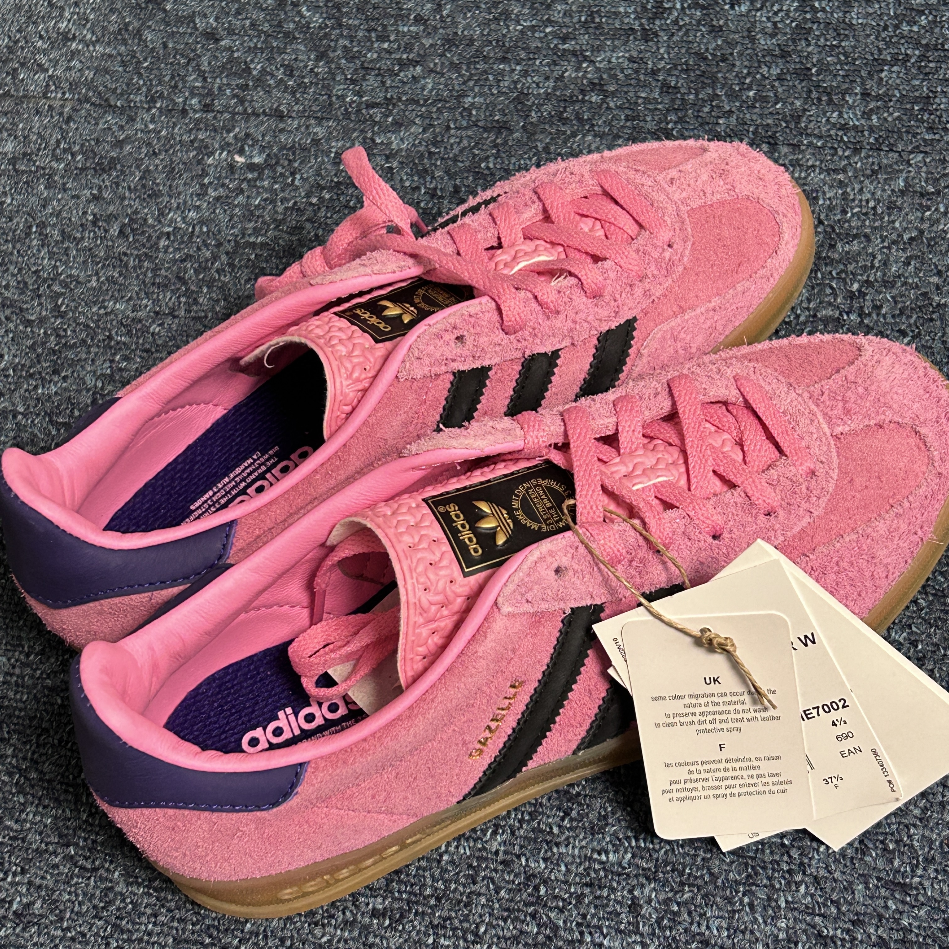 (W) Adidas Gazelle Indoor Bliss Pink 착용 스타일 - 3