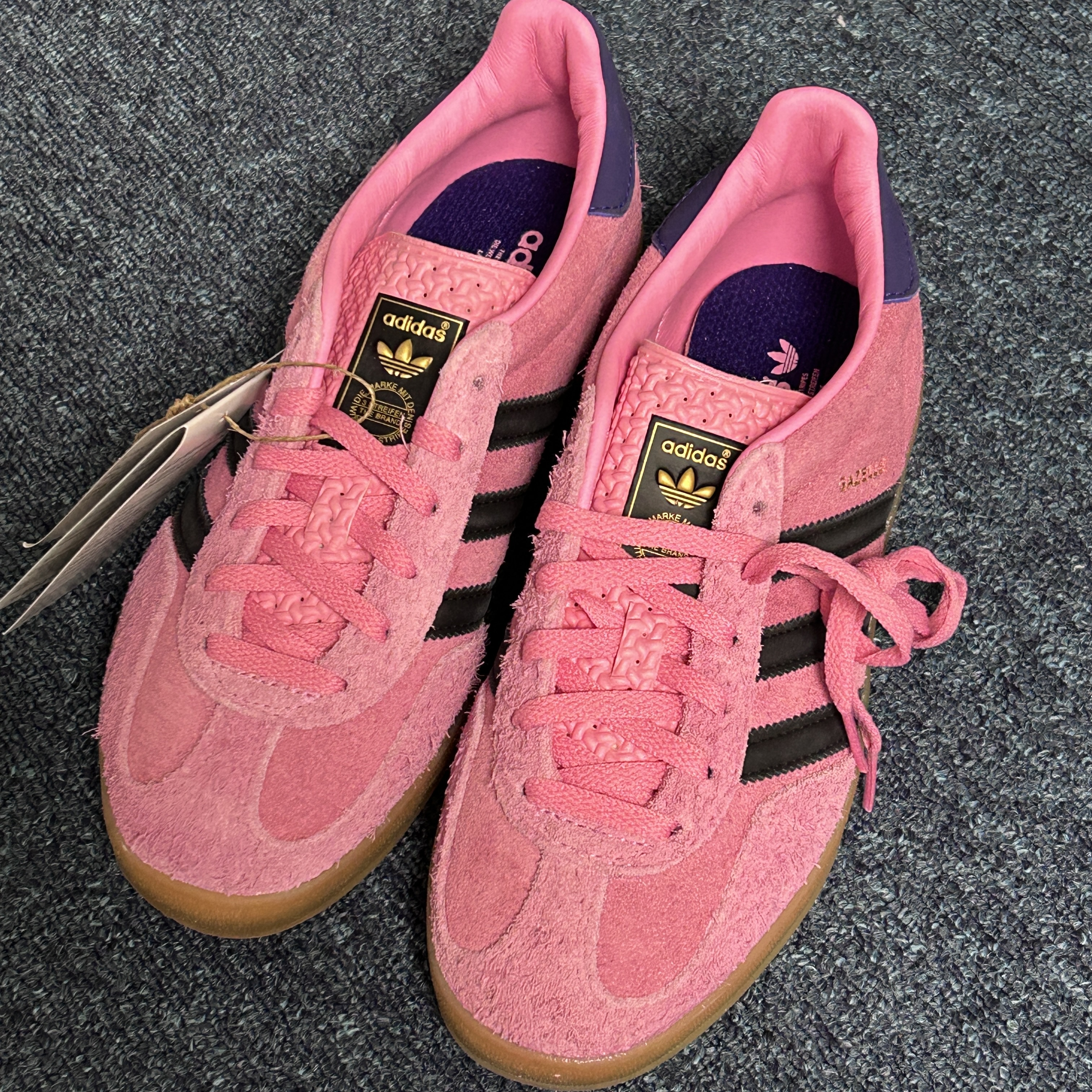 (W) Adidas Gazelle Indoor Bliss Pink 착용 스타일 - 4