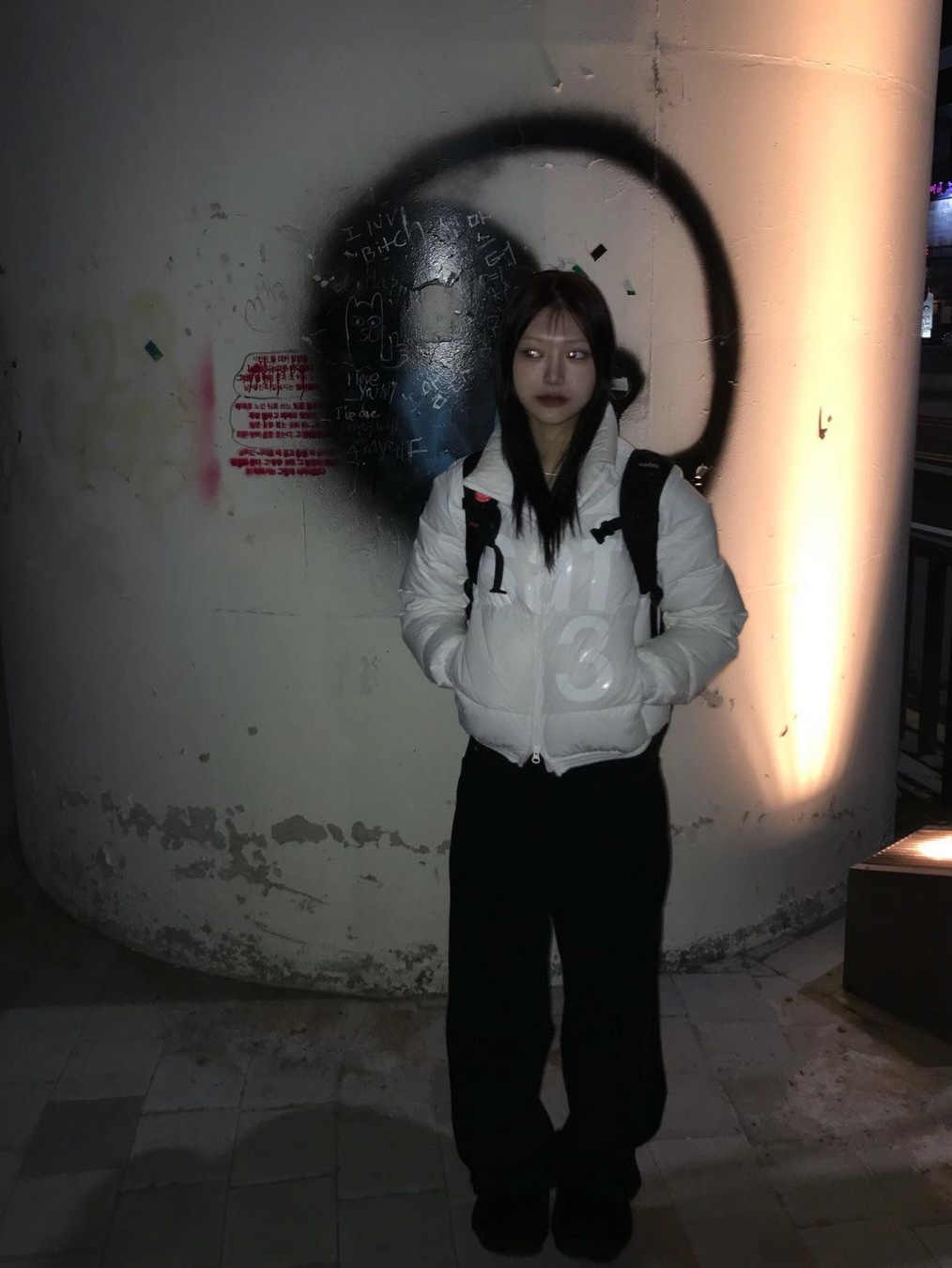 [KREAM 단독] Safarispot Women 1/2 Basic Safari Down Jacket White, [KREAM 단독] Safarispot Basic Safari Down Jacket White 착용 스타일 - 2