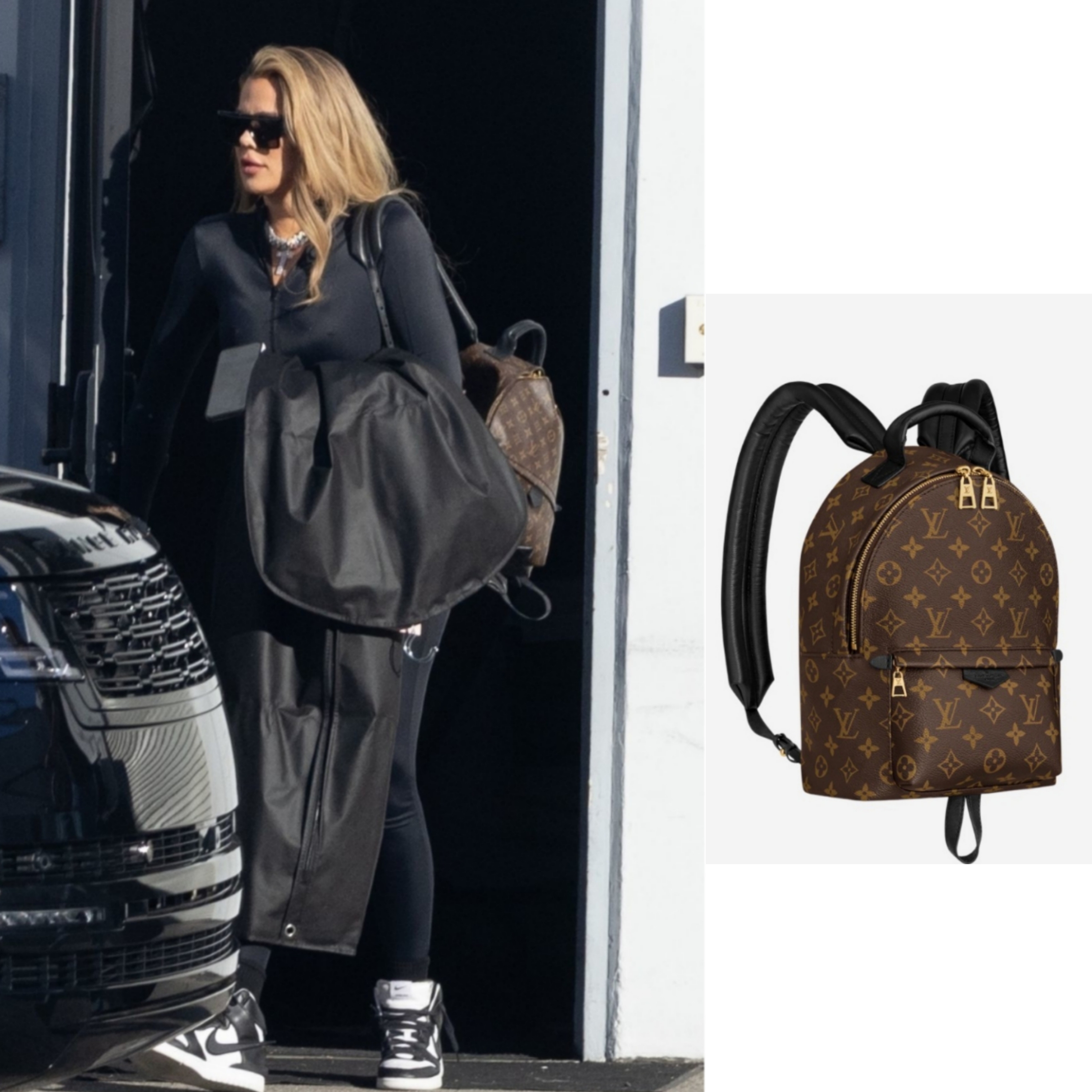 Louis Vuitton Palm Springs PM Backpack Monogram 착용 스타일
