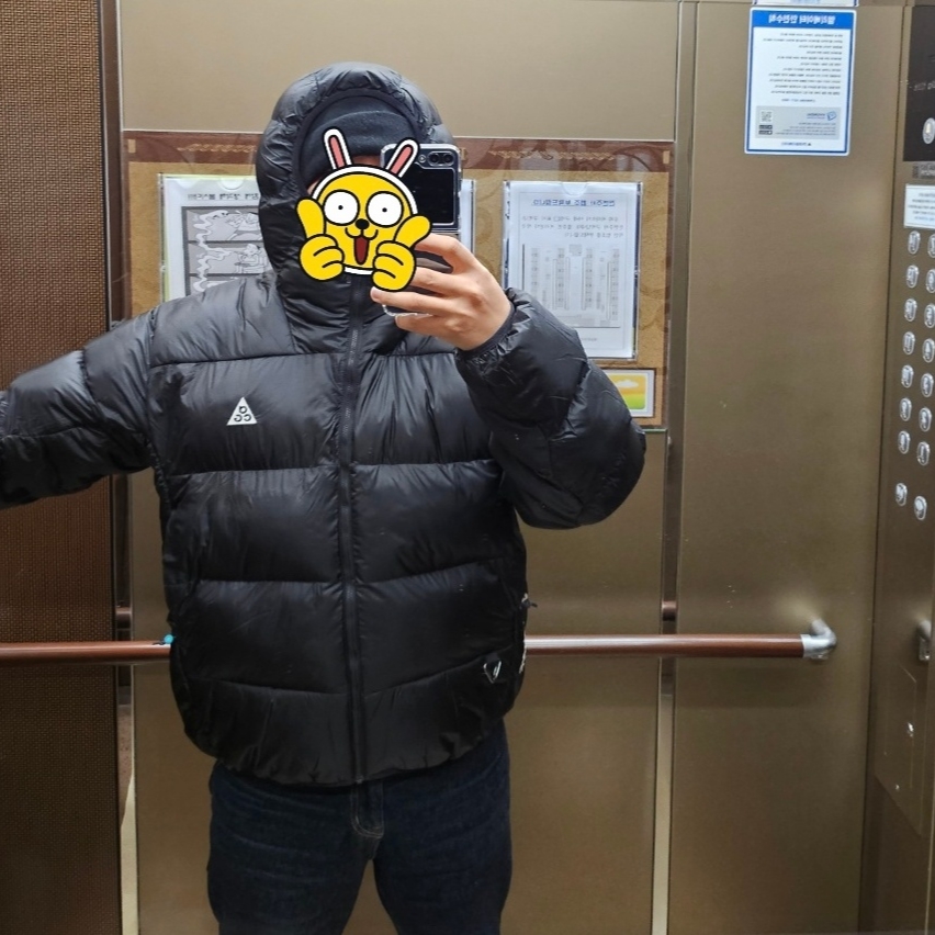 Nike ACG Therma-Fit ADV Lunar Lake Puffer Jacket Black - Asia 착용 스타일