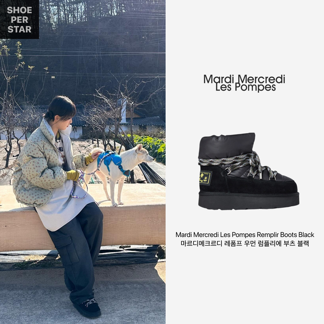 Mardi Mercredi Les Pompes Women Remplir Boots Black 착용 스타일 - 1