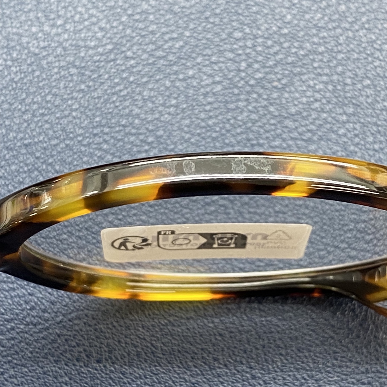 (W) Miu Miu Regard sunglasses Blue Lenses Honey Tortoiseshell Acetate Alternative fit 착용 스타일 - 9