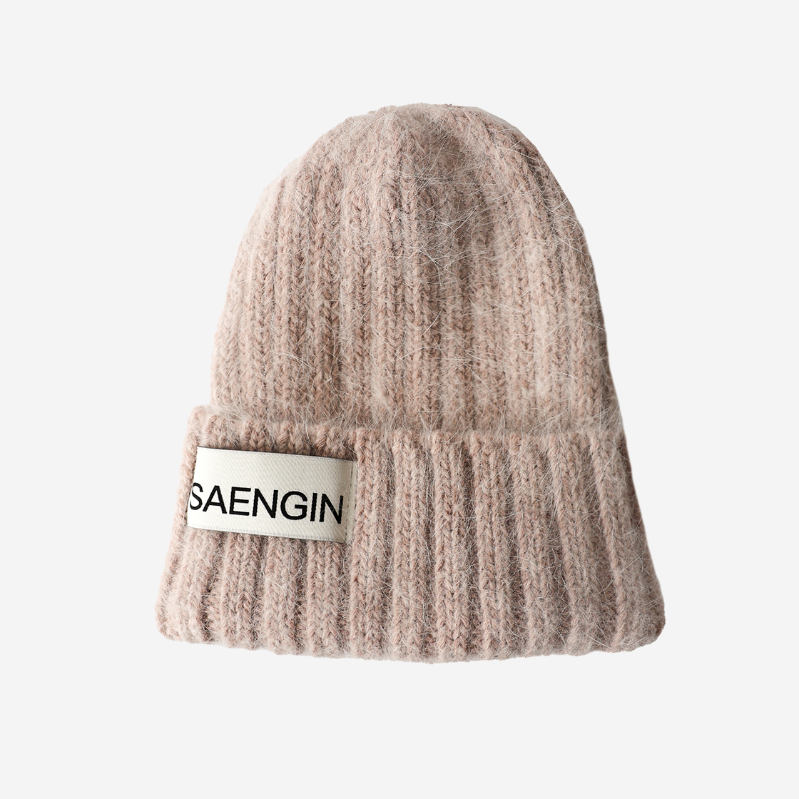 23WTAC019 Saenginstudios Angora Color Beanie Bear Pink