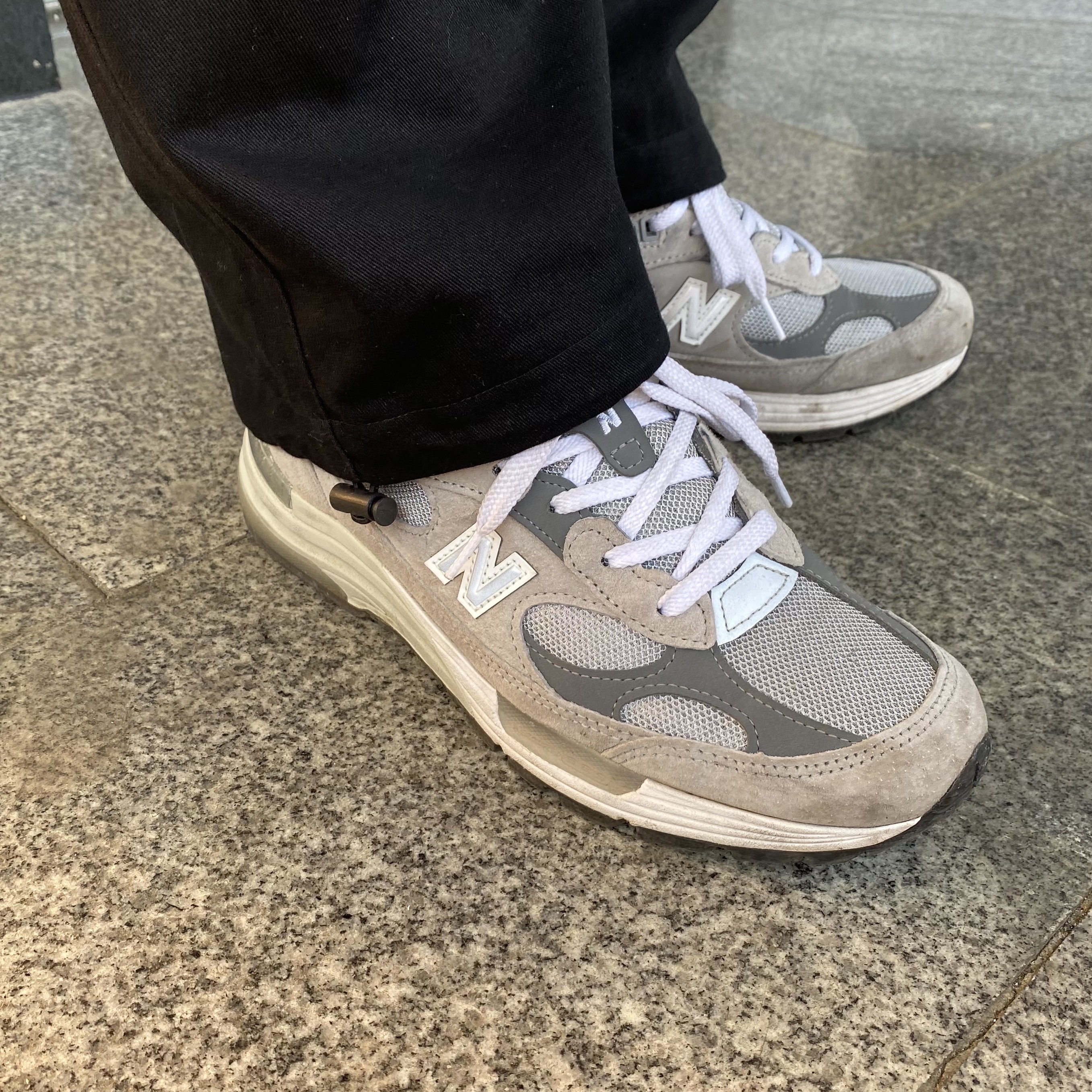 New Balance 992 Made in USA Grey - D Standard 착용 스타일