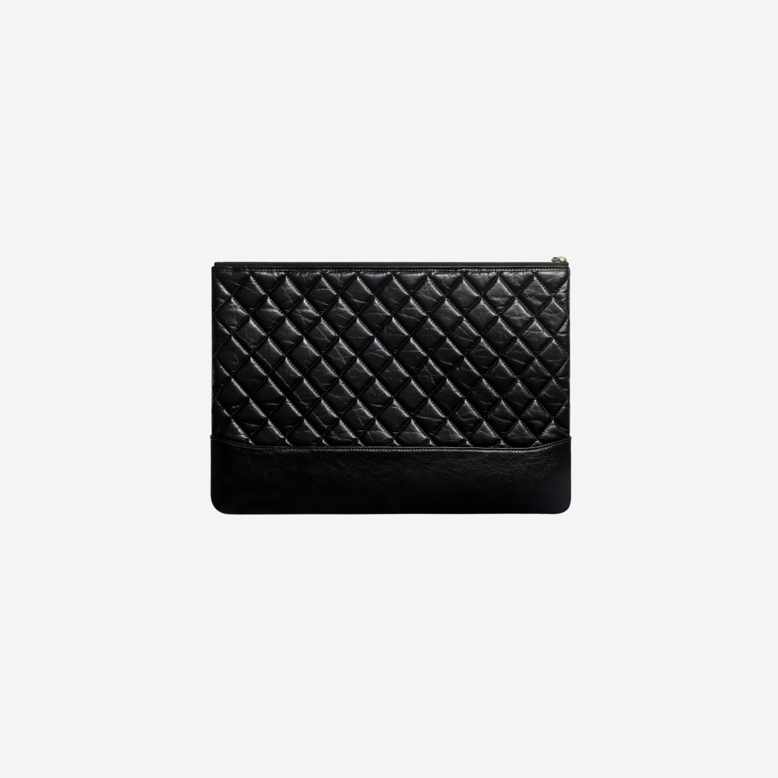 Chanel Large Pouch Aged Calfskin & Gold Black 상세 이미지 3