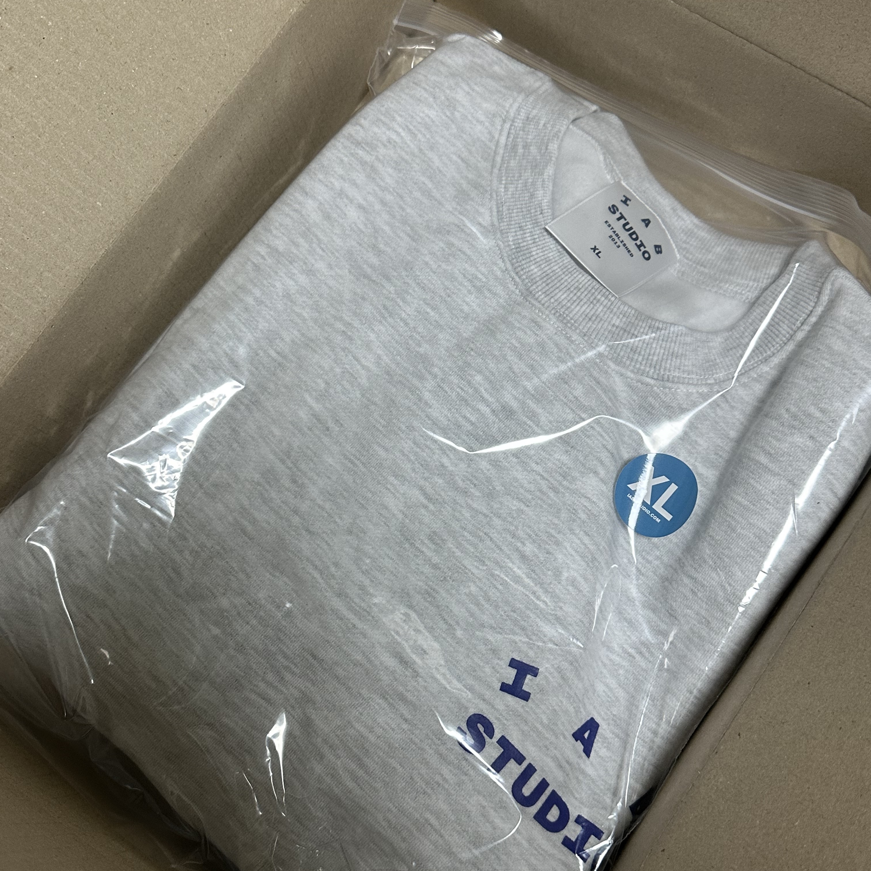 IAB Studio Sweatshirt Light Gray - 23FW 착용 스타일