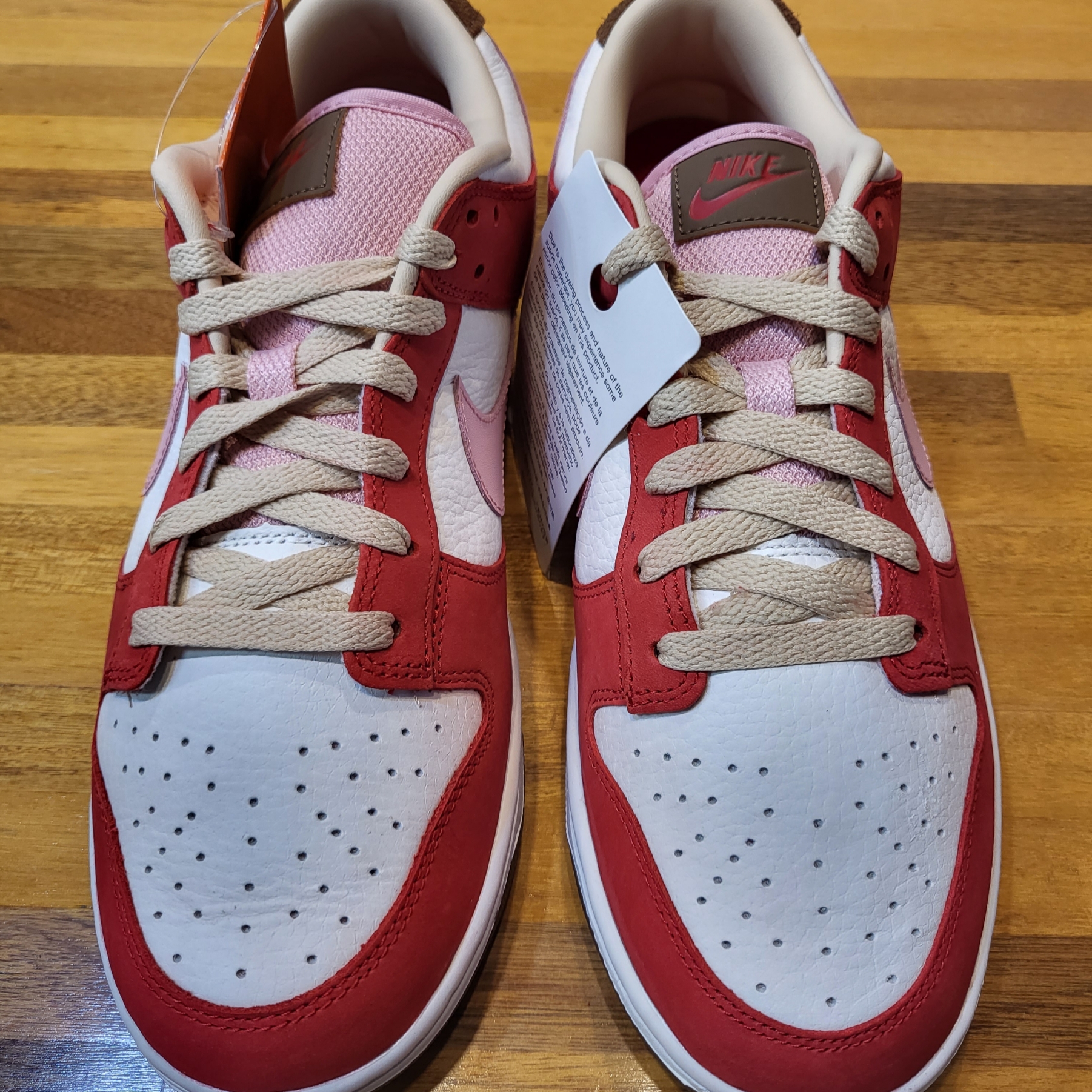 (W) Nike Dunk Low PRM Sail and Sport Red, Nike Air Max 90 NRG Bacon 착용 스타일 - 2