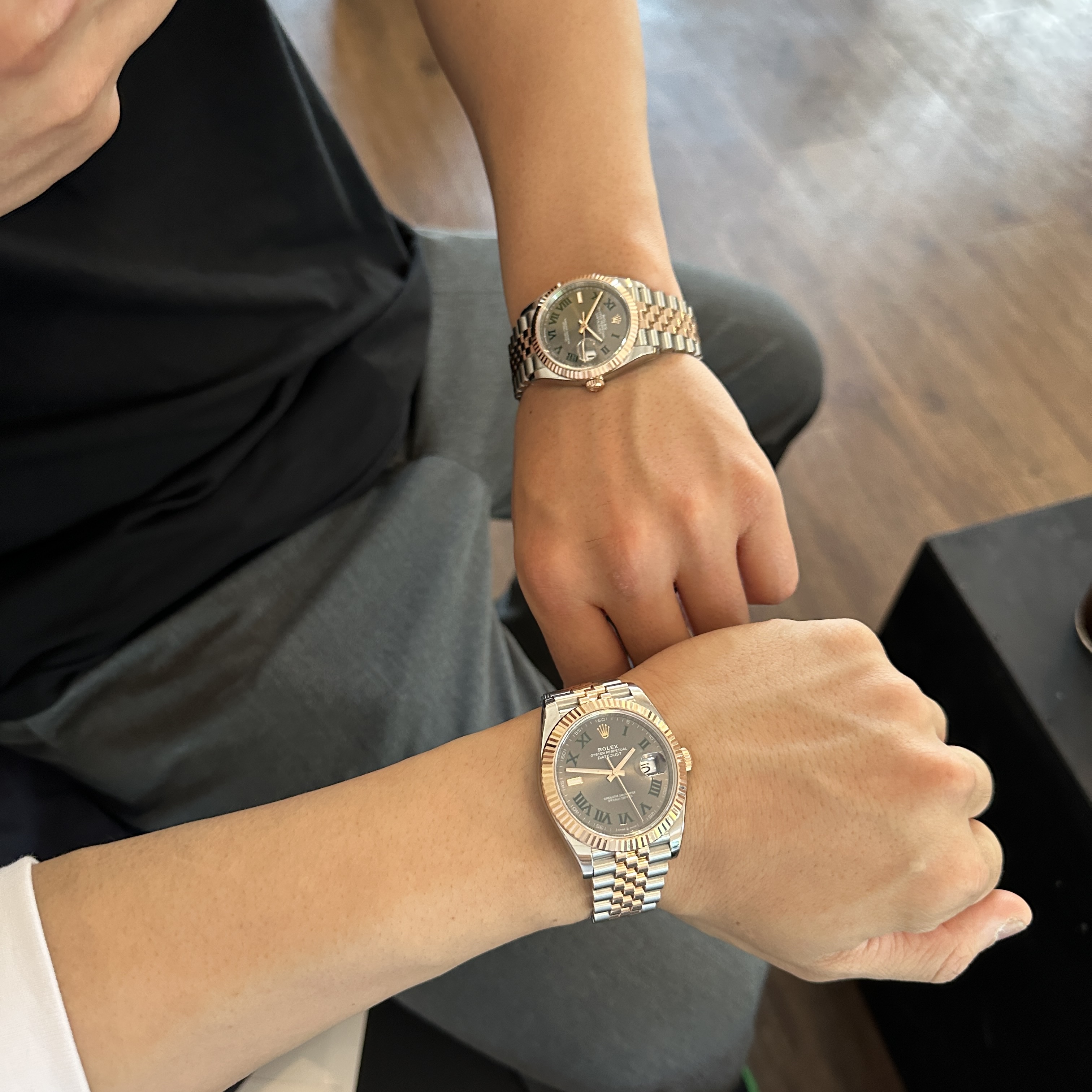 Rolex Datejust 36mm 126231 Slate Roman Jubilee 착용 스타일