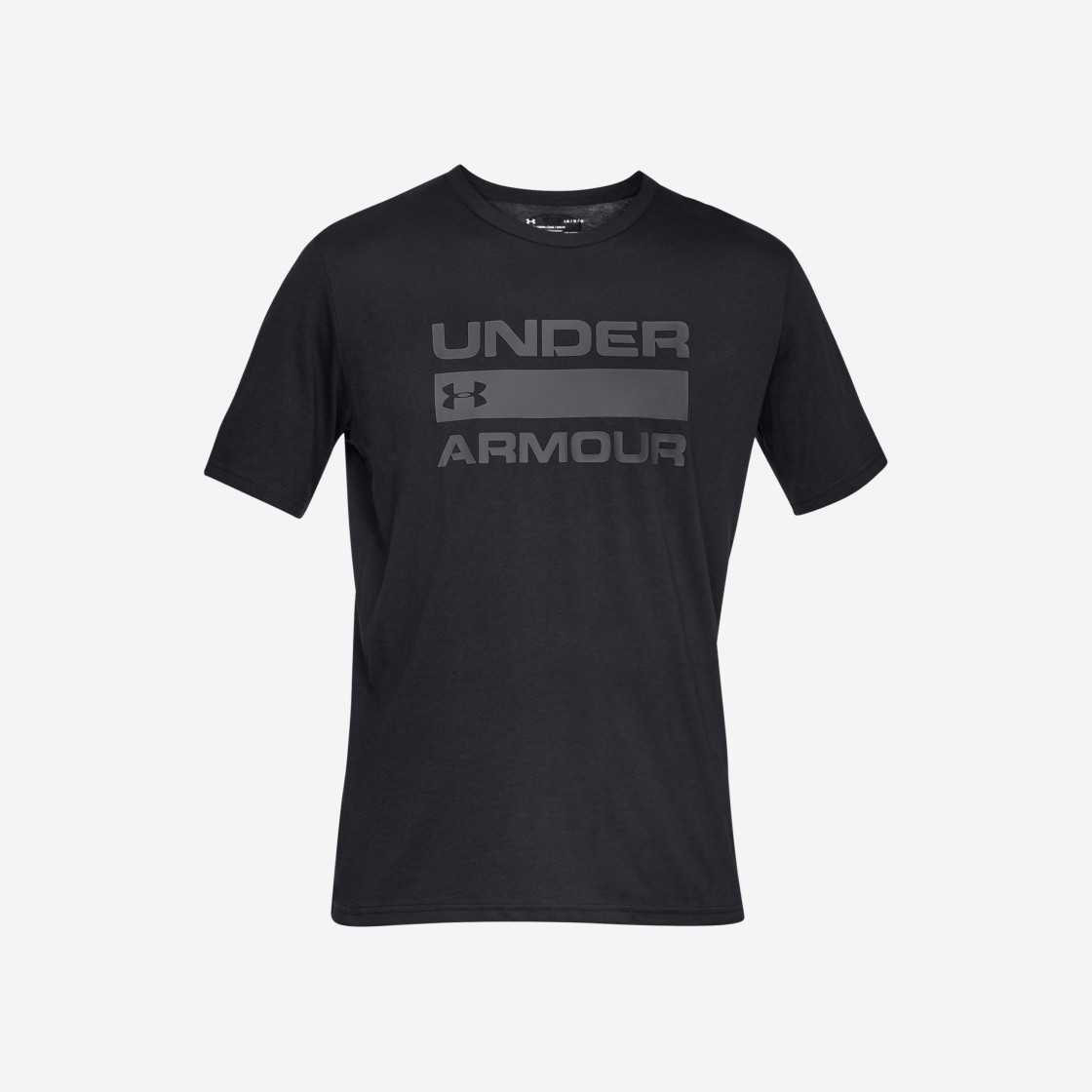 Under Armour Team Issue Wordmark Short Sleeve Black Rhino Gray 상세 이미지 1