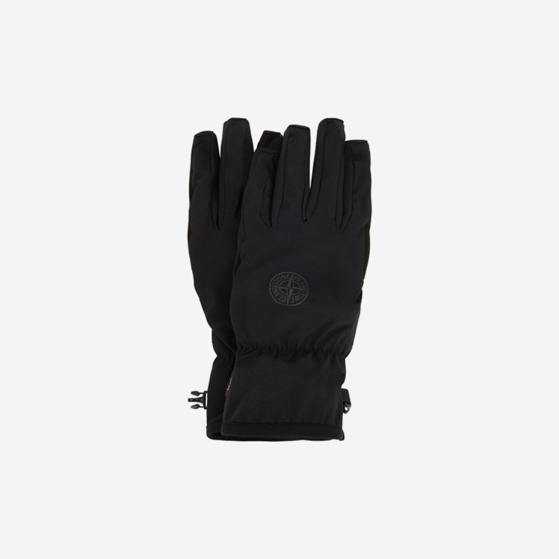 Stone Island 92429 Gloves Soft Shell-R E.Dye Technology in Recycled Polyester With Polartec Lining Black - 23FW 상세 이미지 1