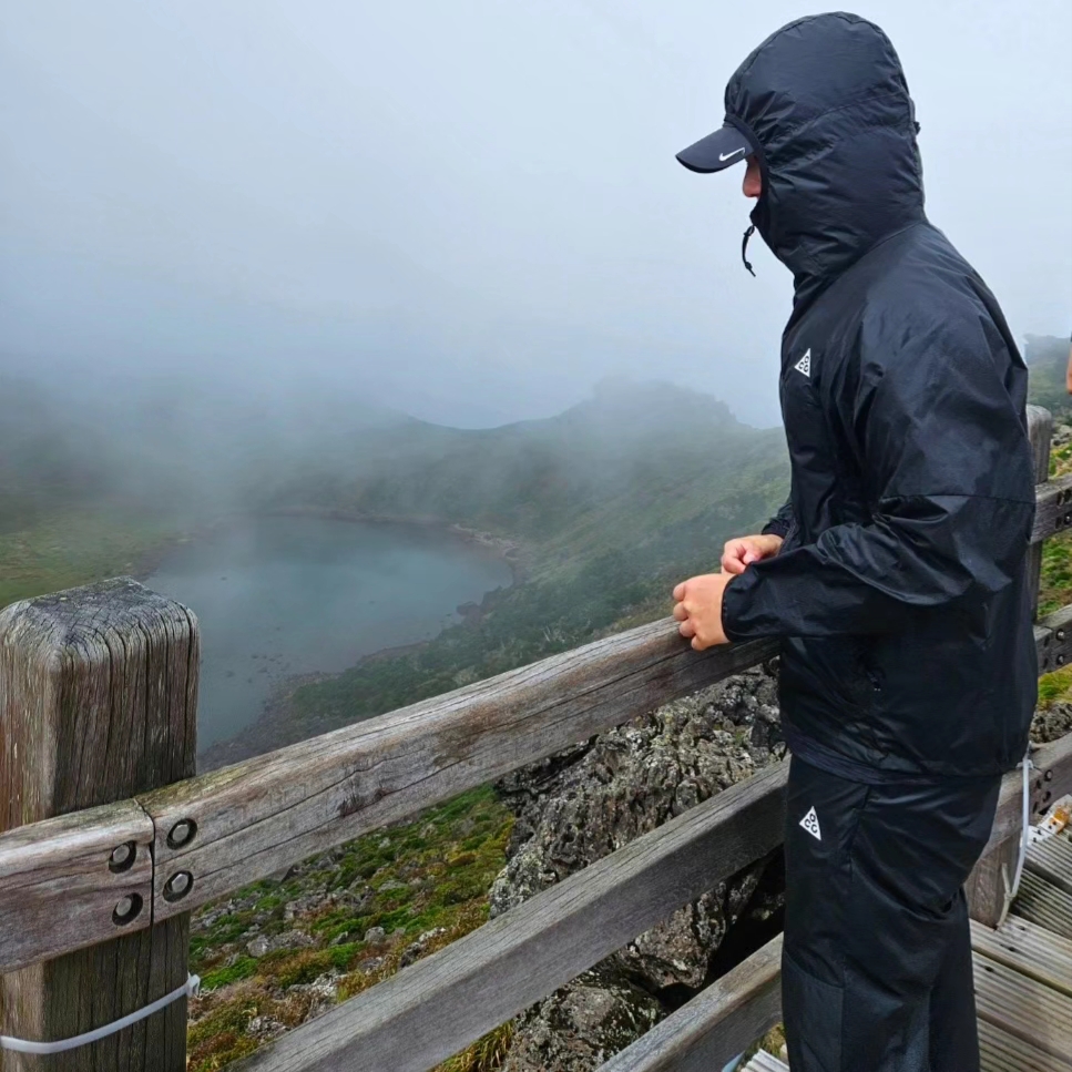 Nike ACG Cinder Cone Windshell Pants Off Noir - Asia, Nike ACG Cinder Cone Windproof Jacket Black Anthracite - Asia 착용 스타일