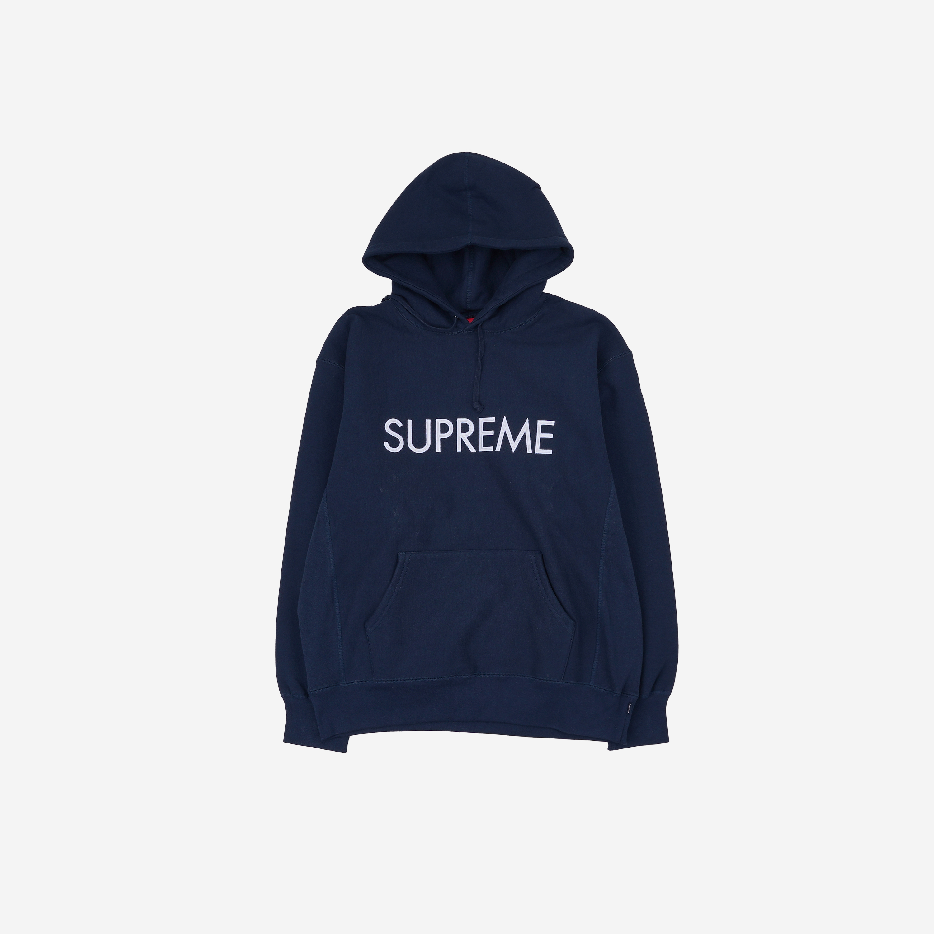 슈프림 캐피탈 후드 스웨트셔츠 네이비 - 22FW | Supreme | KREAM