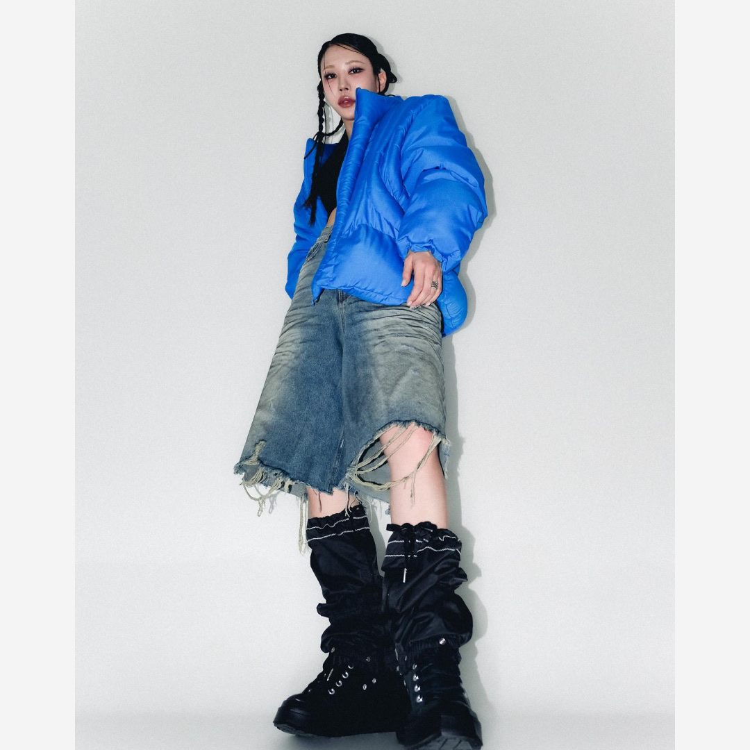 (W) Converse x Martine Ali Chuck 70 De Luxe Wedge Black 착용 스타일 - 2