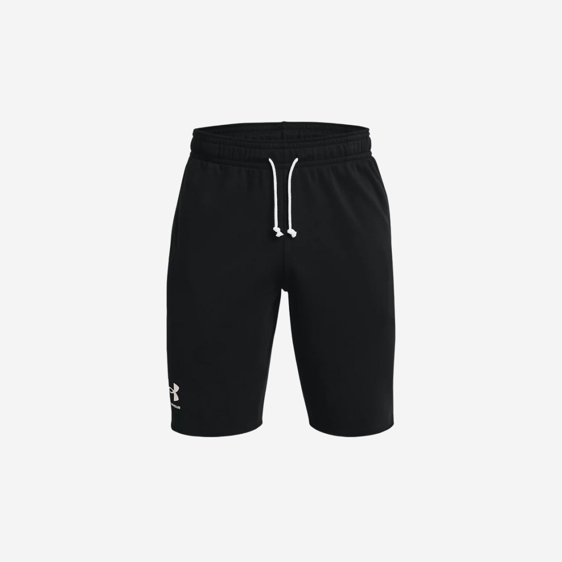 Under Armour Rival Terry Shorts Black Onyx White 상세 이미지 1