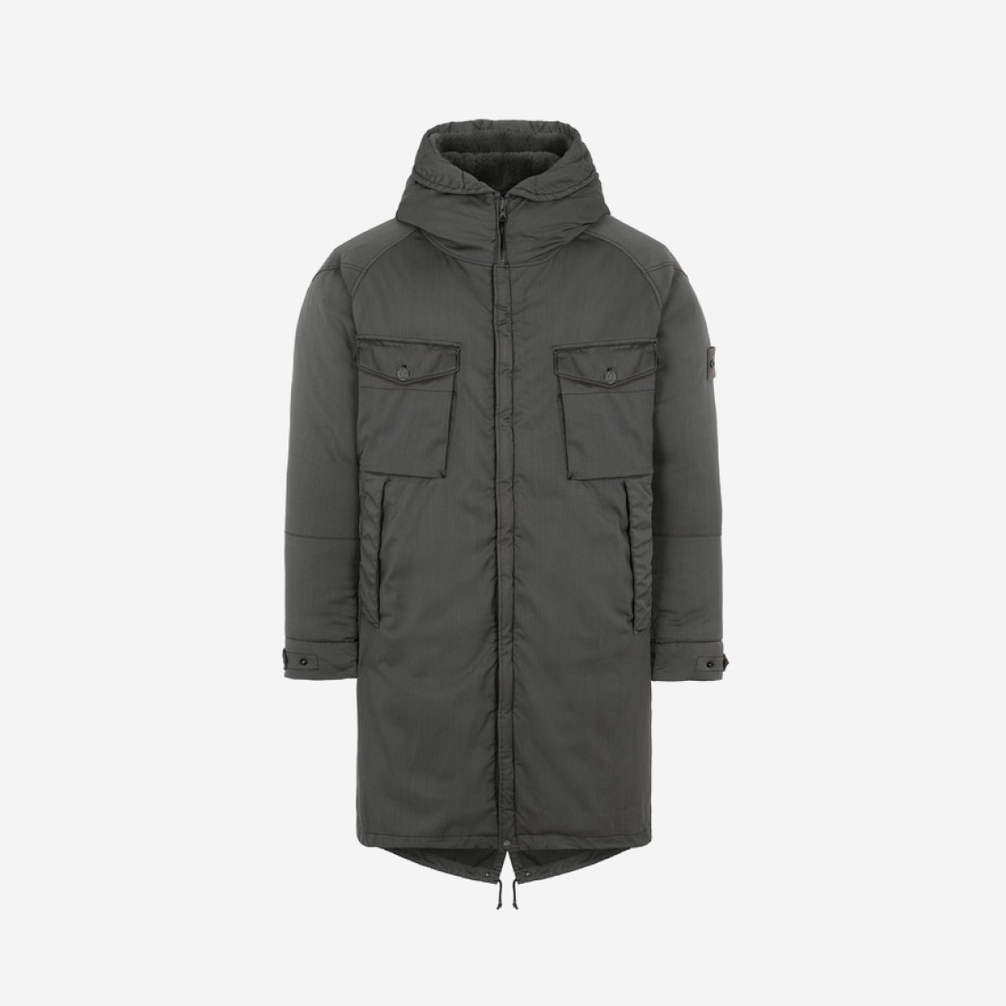 Stone Island 716F2 Ghost Piece Stretch Wool Nylon-TC Down Anthracite - 20FW 상세 이미지 1