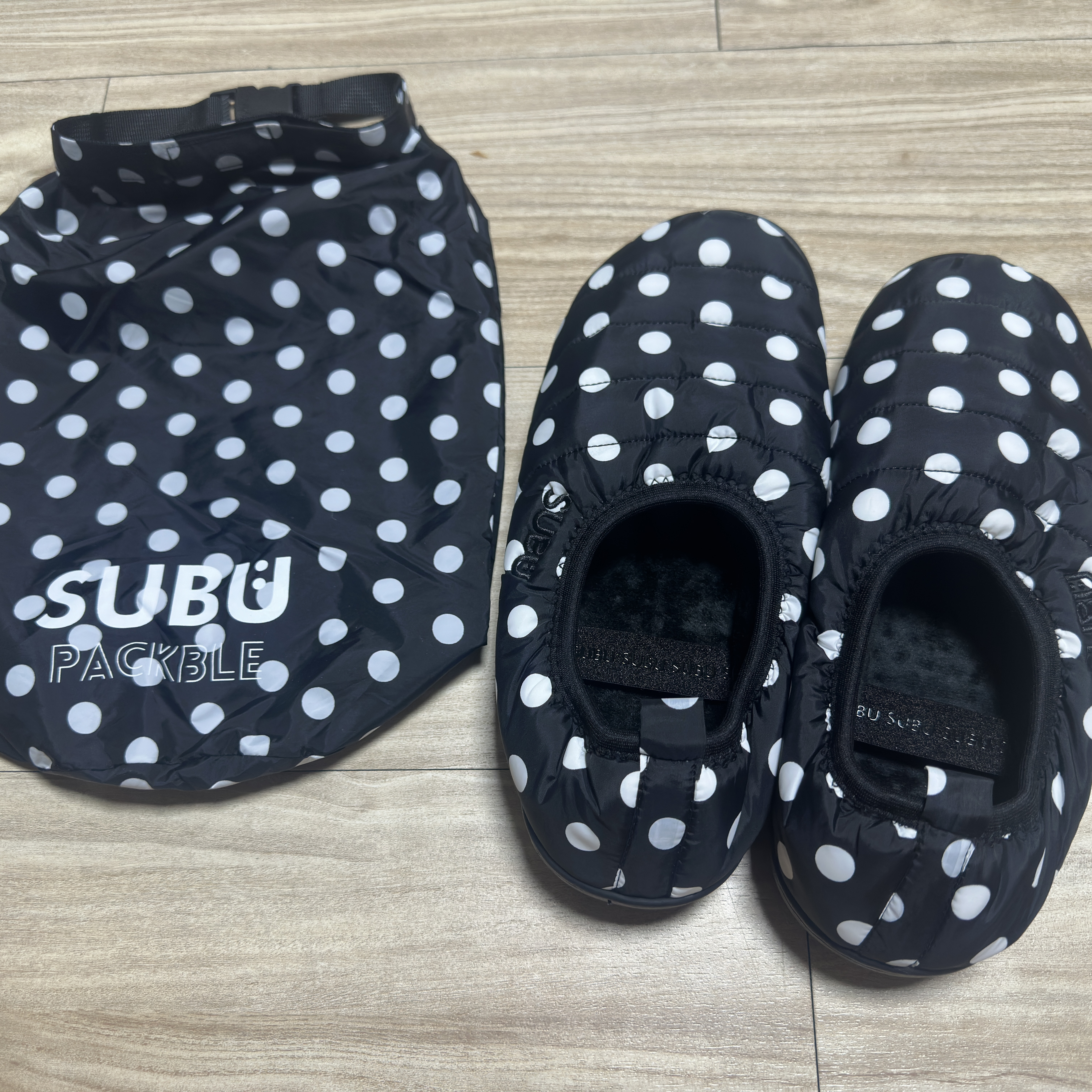 Subu Permanent F-Line Dots, Subu Packable Exclusive Cream Snow Dot 착용 스타일 - 2