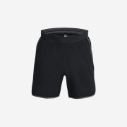Under Armour HIIT Woven 6" Shorts Black Pitch Gray