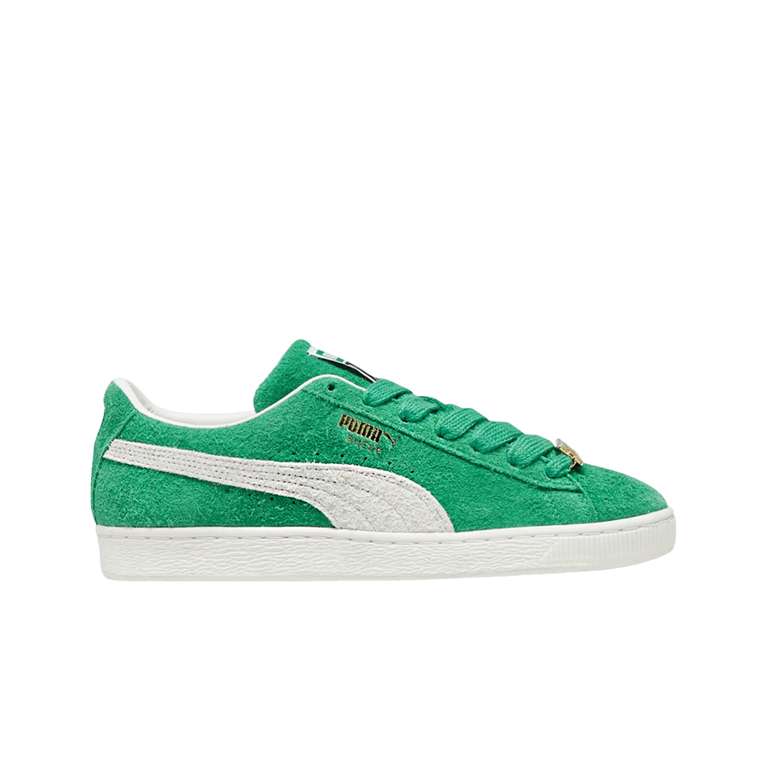 393167-02 Puma Suede Fat Lace Archive Green Warm White