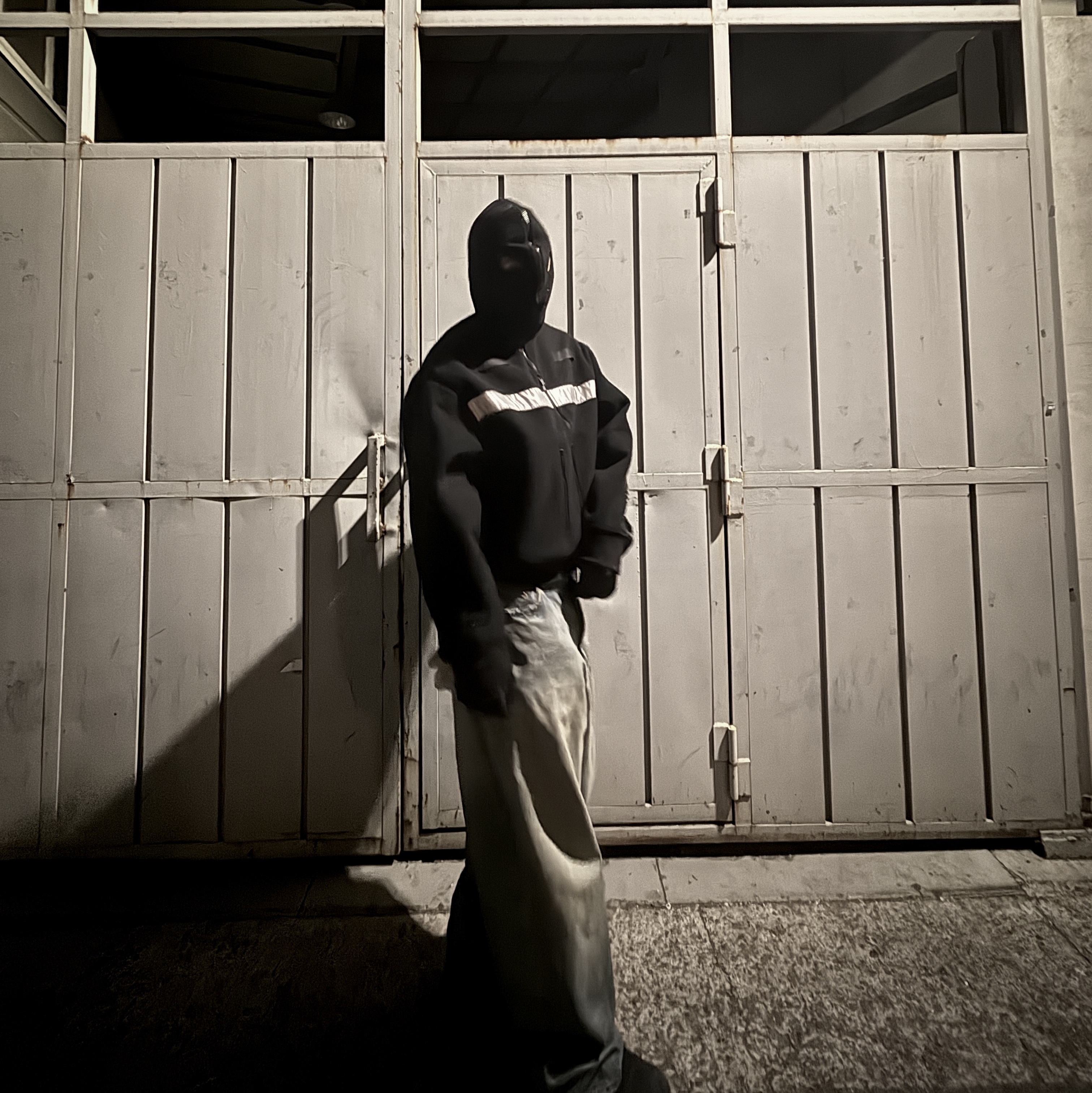 Project G/R Politico Fleece Jacket Black, Balenciaga Combat Strike 20mm Boots Black 착용 스타일 - 7