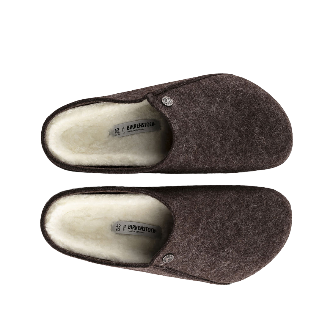 버켄스탁 체르마트 셔링 울 펠트 모카 - 레귤러(Birkenstock Zermatt Shearling Wool Felt Mocha - Regular) - 2