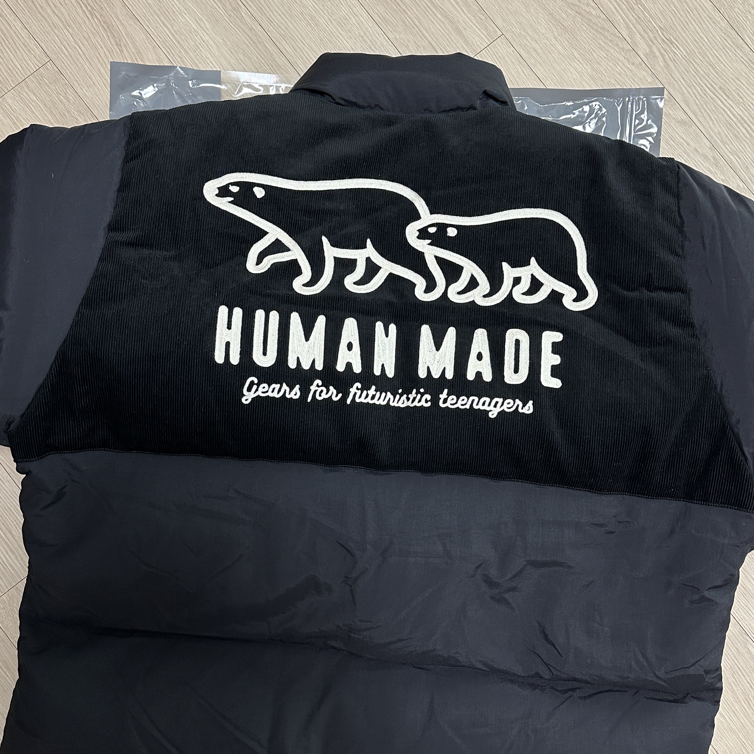 Human Made Down Jacket Black 착용 스타일
