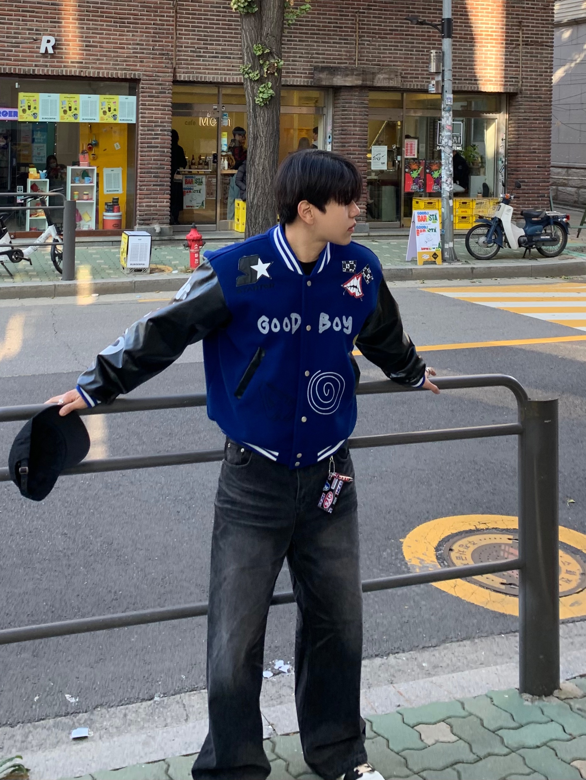 Jordan 1 x Travis Scott x Fragment Retro Low OG SP Military Blue, Hysteric Glamour x Sallies Pocketpal Hysteric Garage Minimal Wallet Multi 착용 스타일 - 2