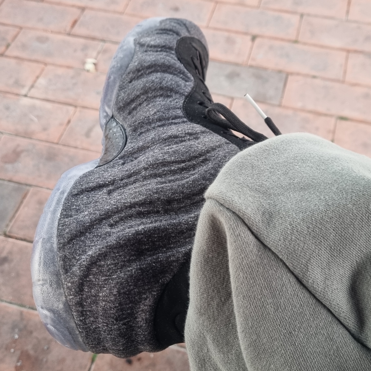 Nike Air Foamposite Pro Wool Fleece 착용 스타일 - 1