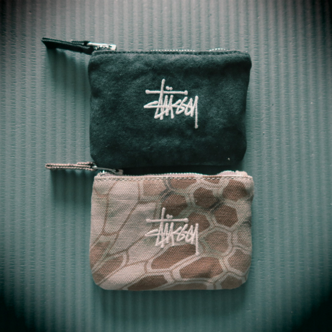 Stussy Canvas Coin Pouch Washed Black, Stussy Canvas Coin Pouch Highlander 착용 스타일 - 4