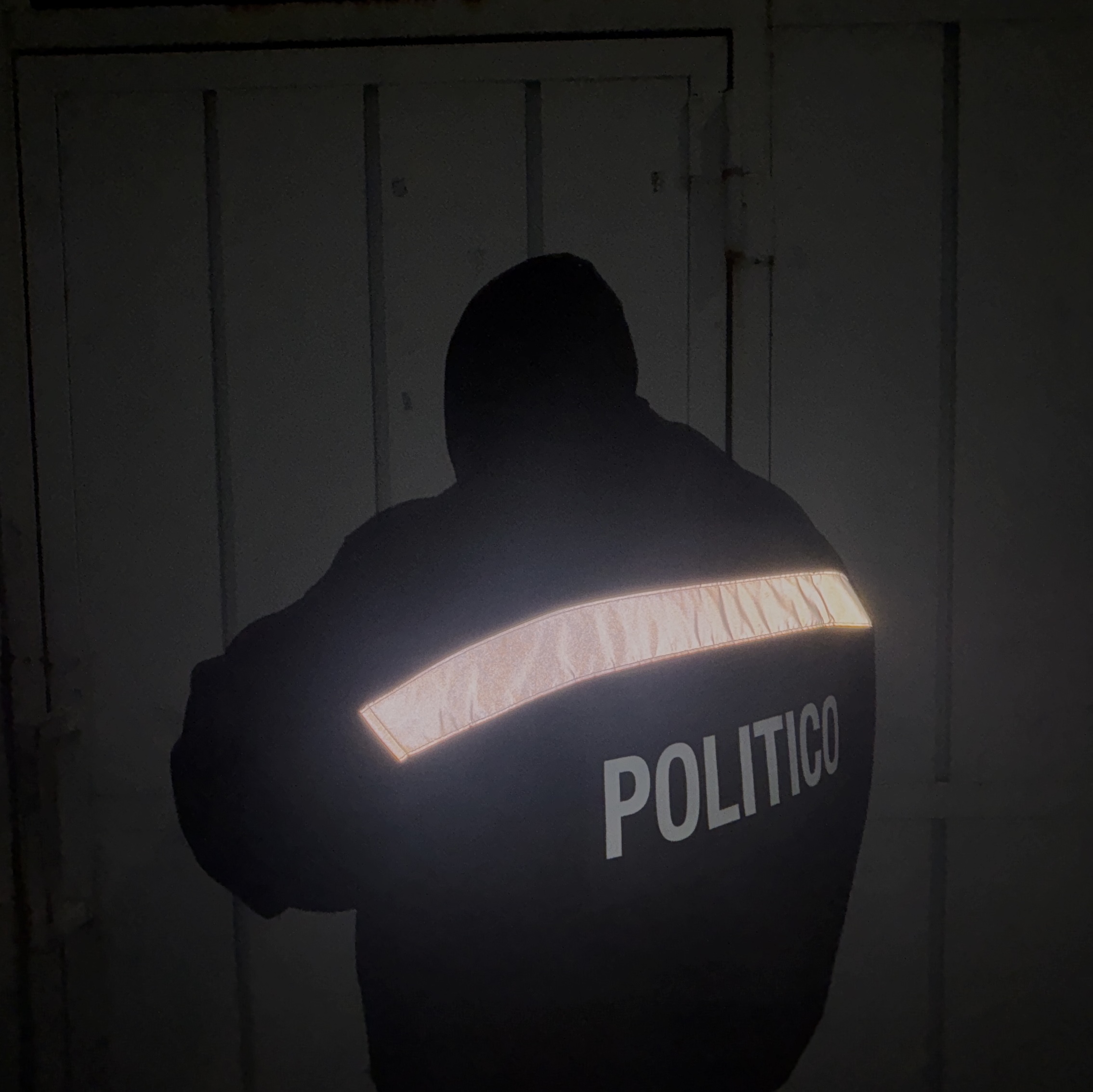 Project G/R Politico Fleece Jacket Black, Balenciaga Combat Strike 20mm Boots Black 착용 스타일 - 9