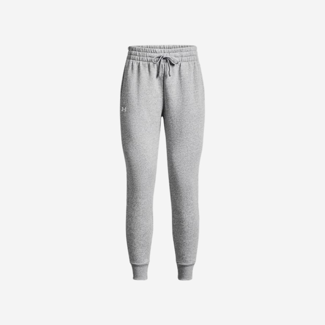 (W) Under Armour Rival Fleece Joggers Mod Gray Light Heather White 상세 이미지 1