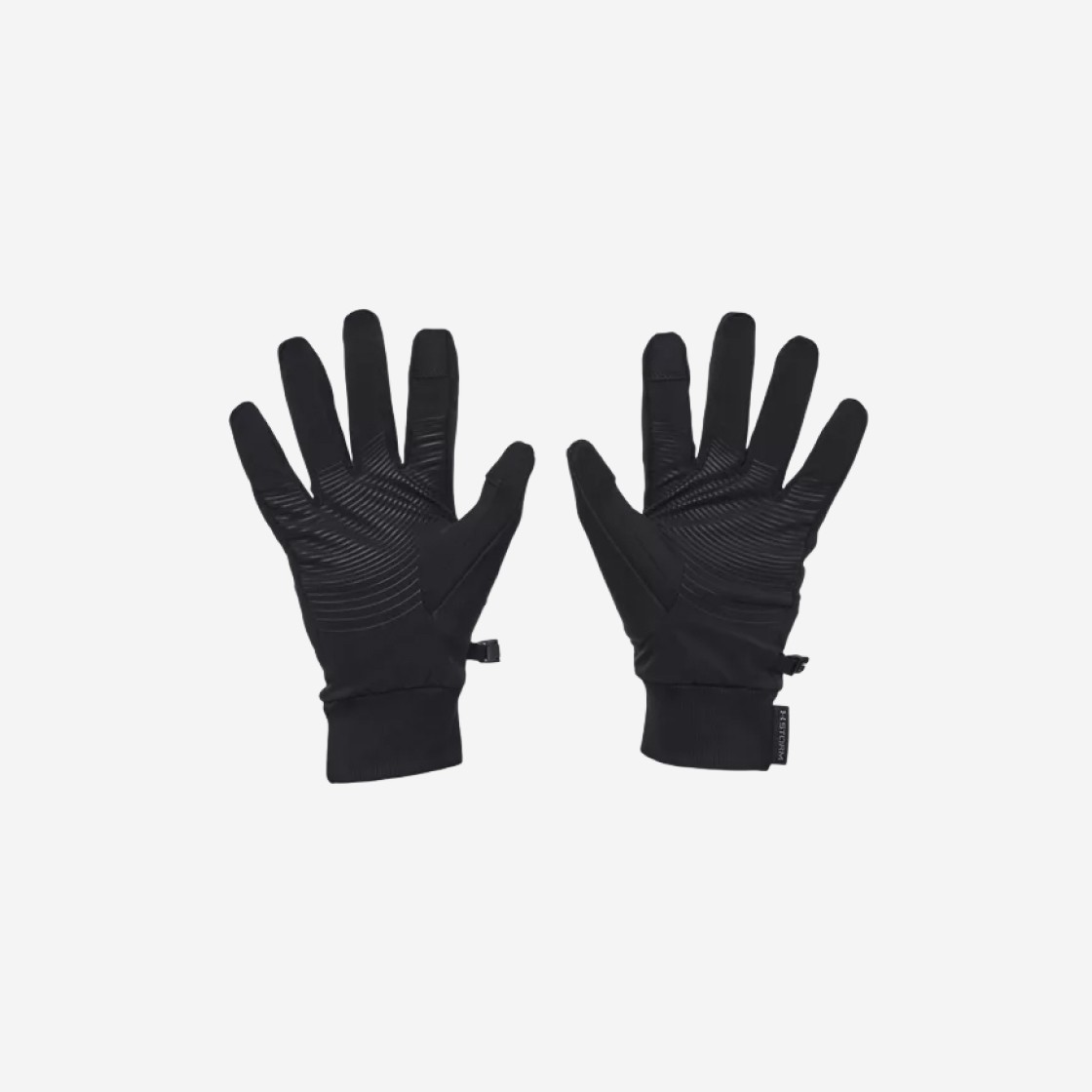 Under Armour Storm Fleece Run Gloves Black Reflective 상세 이미지 2