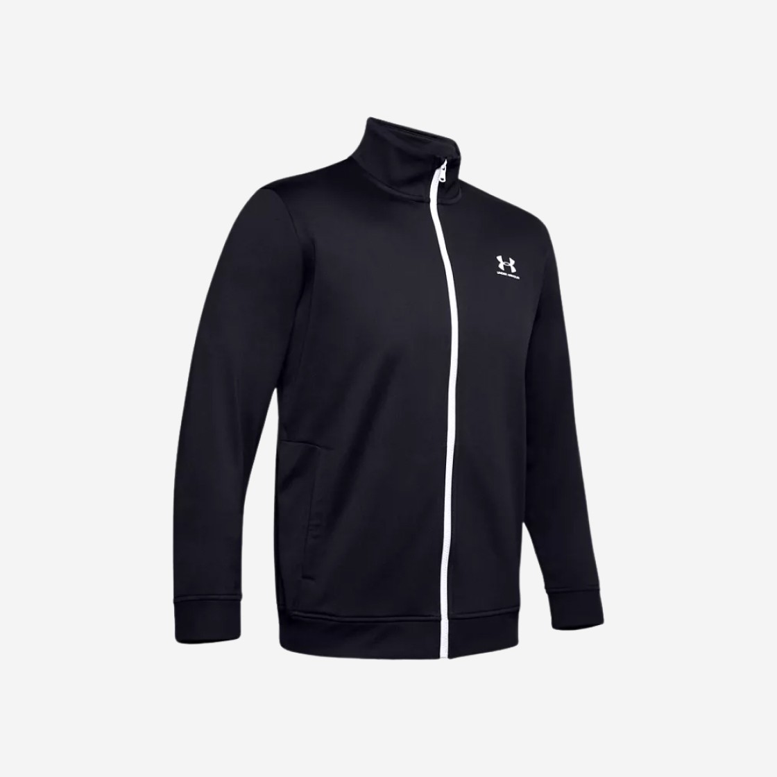 Under Armour Sportstyle Tricot Jacket Black Onyx White 상세 이미지 1