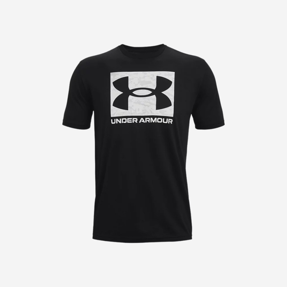 Under Armour ABC Camo Boxed Logo Short Sleeve Black White 상세 이미지 1