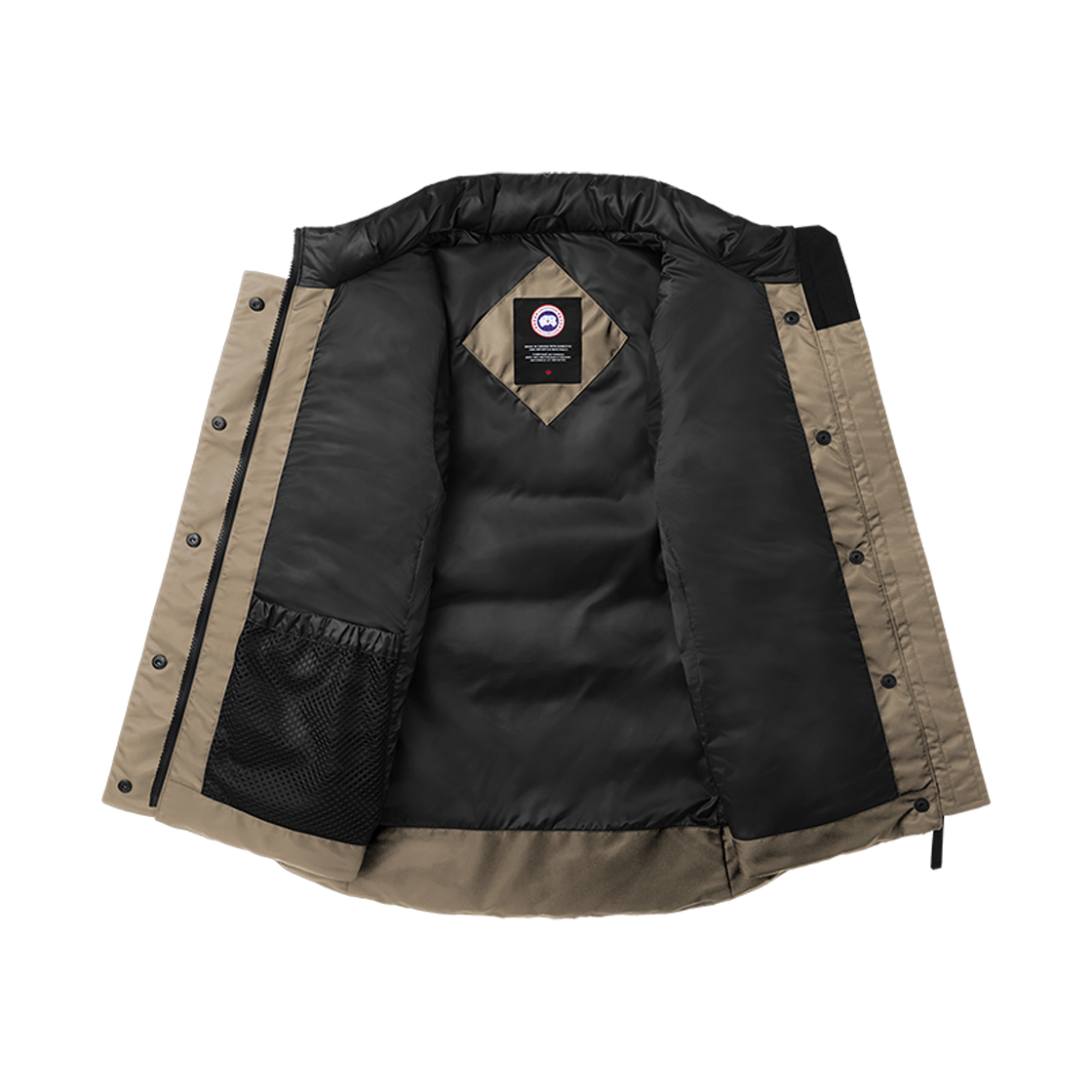 (W) Canada Goose Freestyle Vest Performance Satin Black Label Quicksand 상세 이미지 2