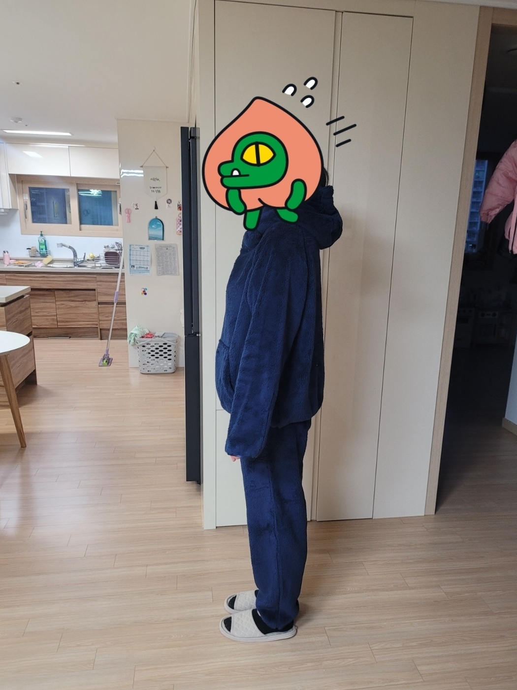 (W) Nike x Drake Nocta 8K Peaks Fleece Hoodie Midnight Navy (DV3645-410), (W) Nike x Drake Nocta 8K Peaks Fleece Pants Midnight Navy (DV3643-410) 착용 스타일 - 2