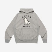 Human Made Worksout 20th Anniversary Jindo Dog Heavy Weight Hoodie Grey