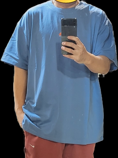 Nike ACG LBR Lungs T-Shirt Dutch Blue - US/EU, Nike NRG Solo Swoosh Fleece Pants Cedar - US/EU 착용 스타일