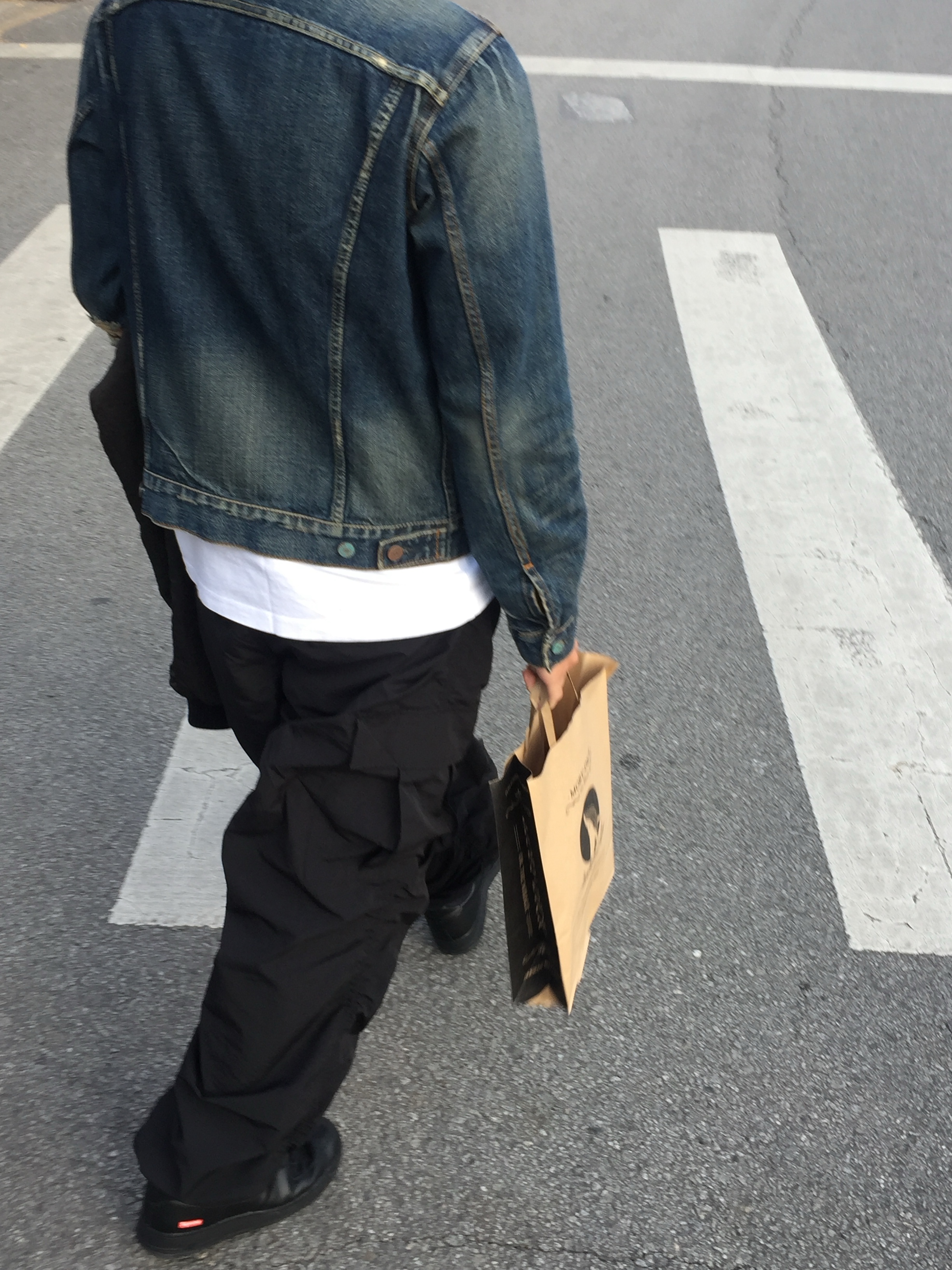 Nike x Supreme Air Force 1 Low Black 착용 스타일