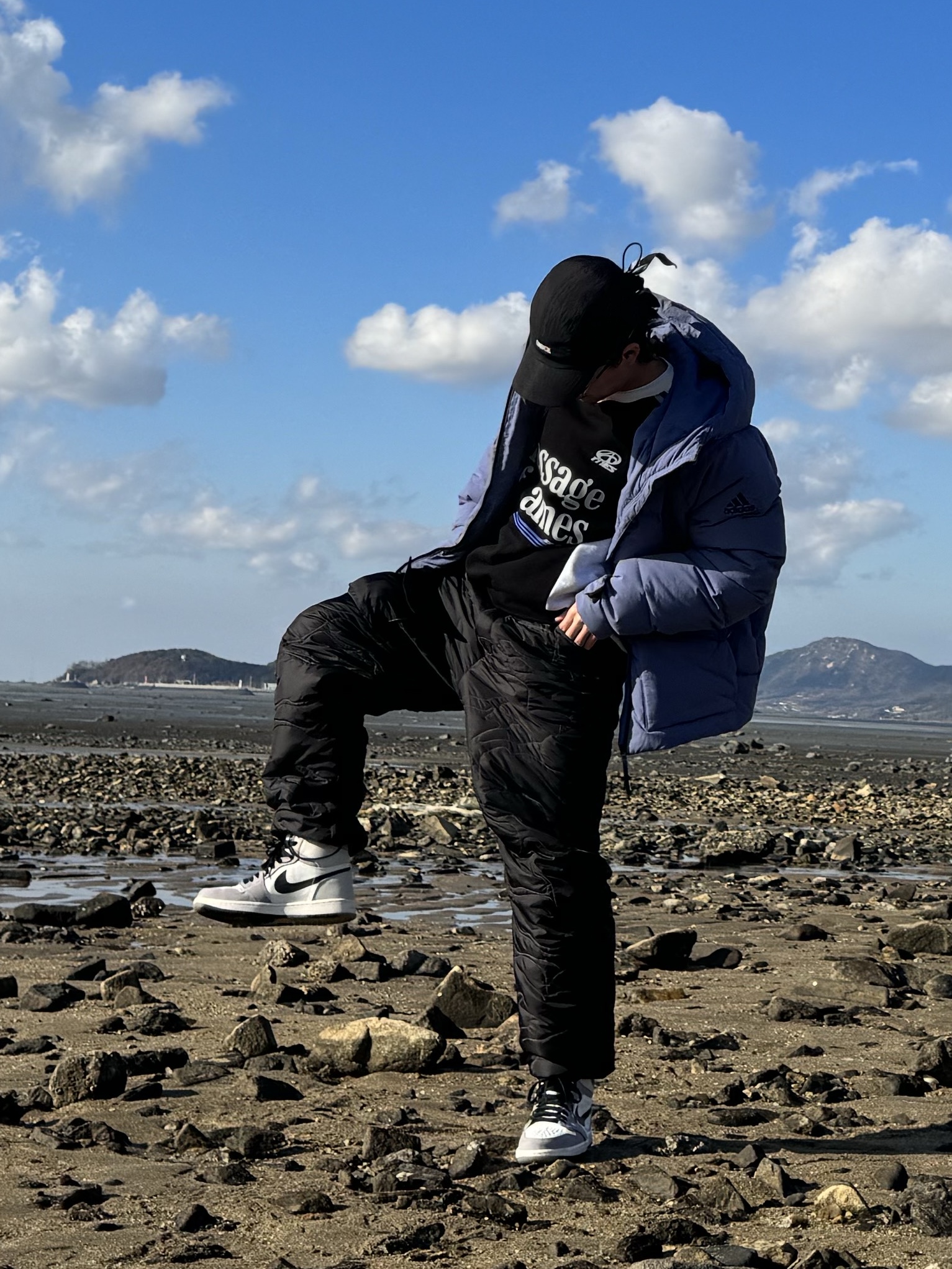Jordan 1 Element Gore-Tex Sail 착용 스타일 - 2
