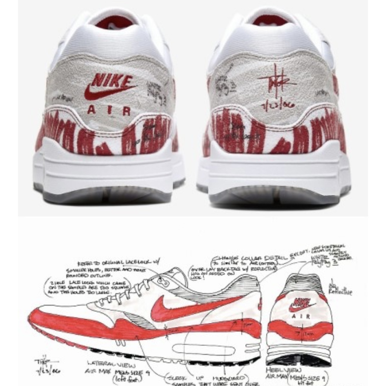 Nike Air Max 1 Tinker Sketch to Shelf 착용 스타일