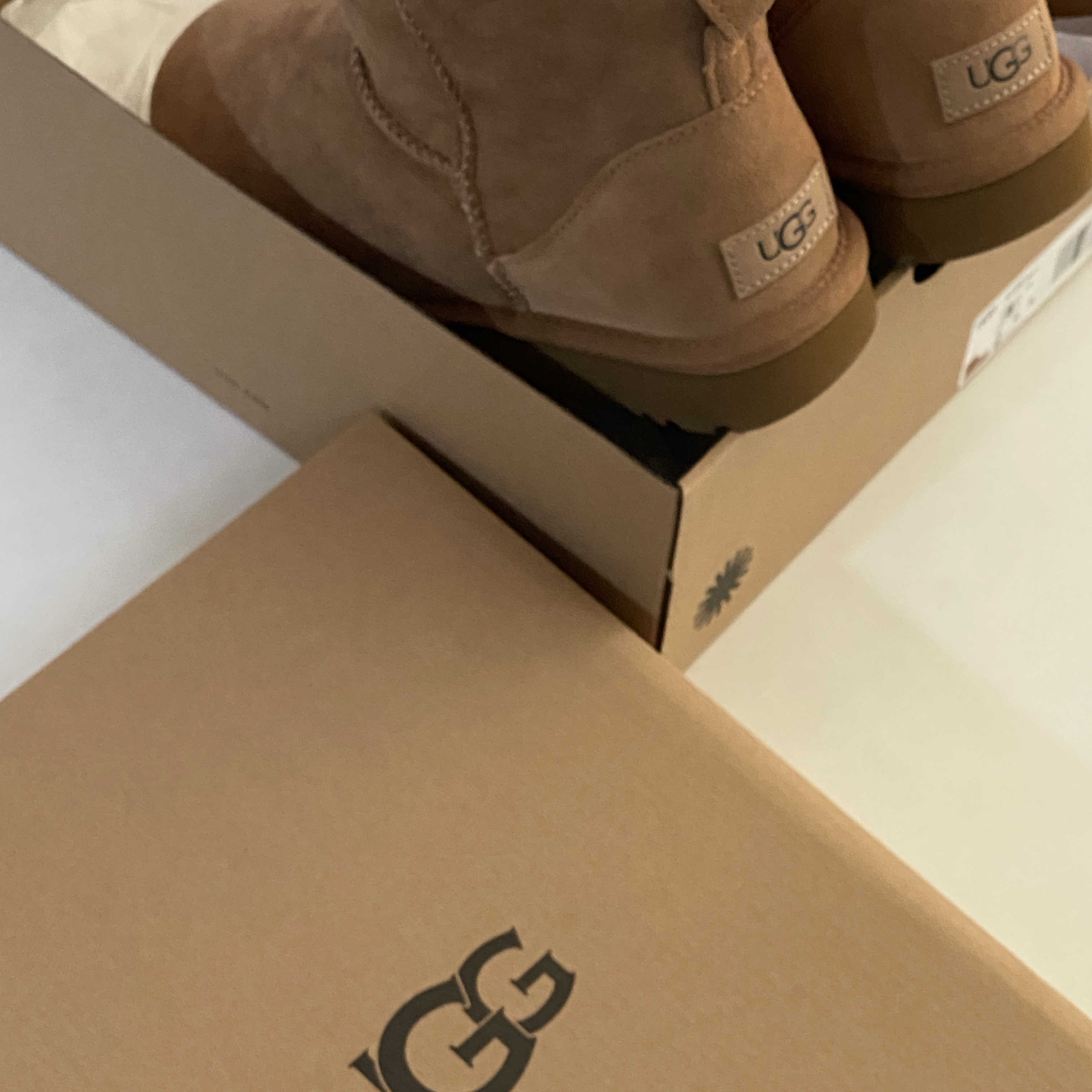 (W) UGG Classic Mini II Boots Chestnut 착용 스타일 - 2