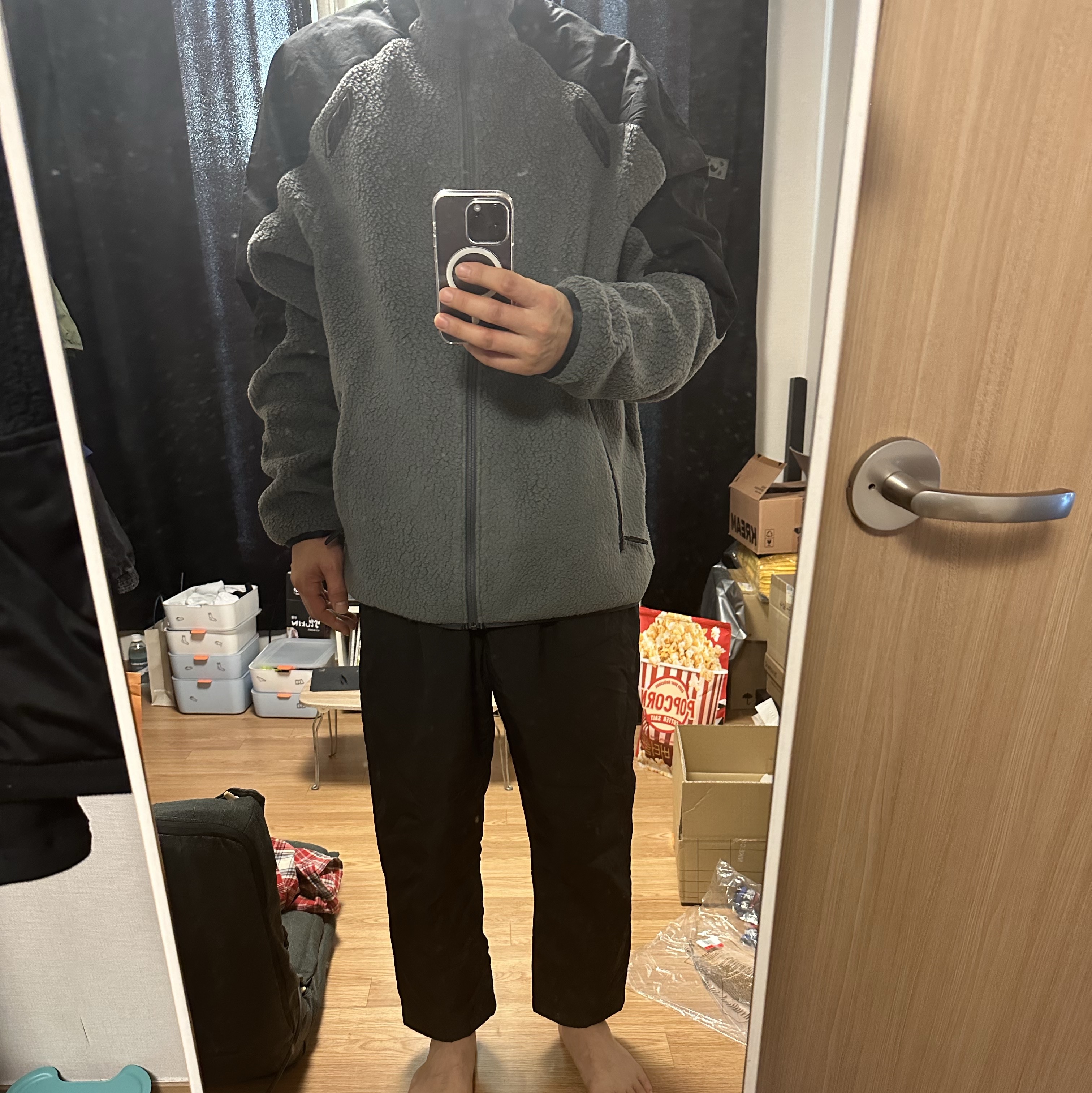 Nike x Drake Nocta 8K Peaks Track Jacket Iron Grey (DV3635-068) 착용 스타일