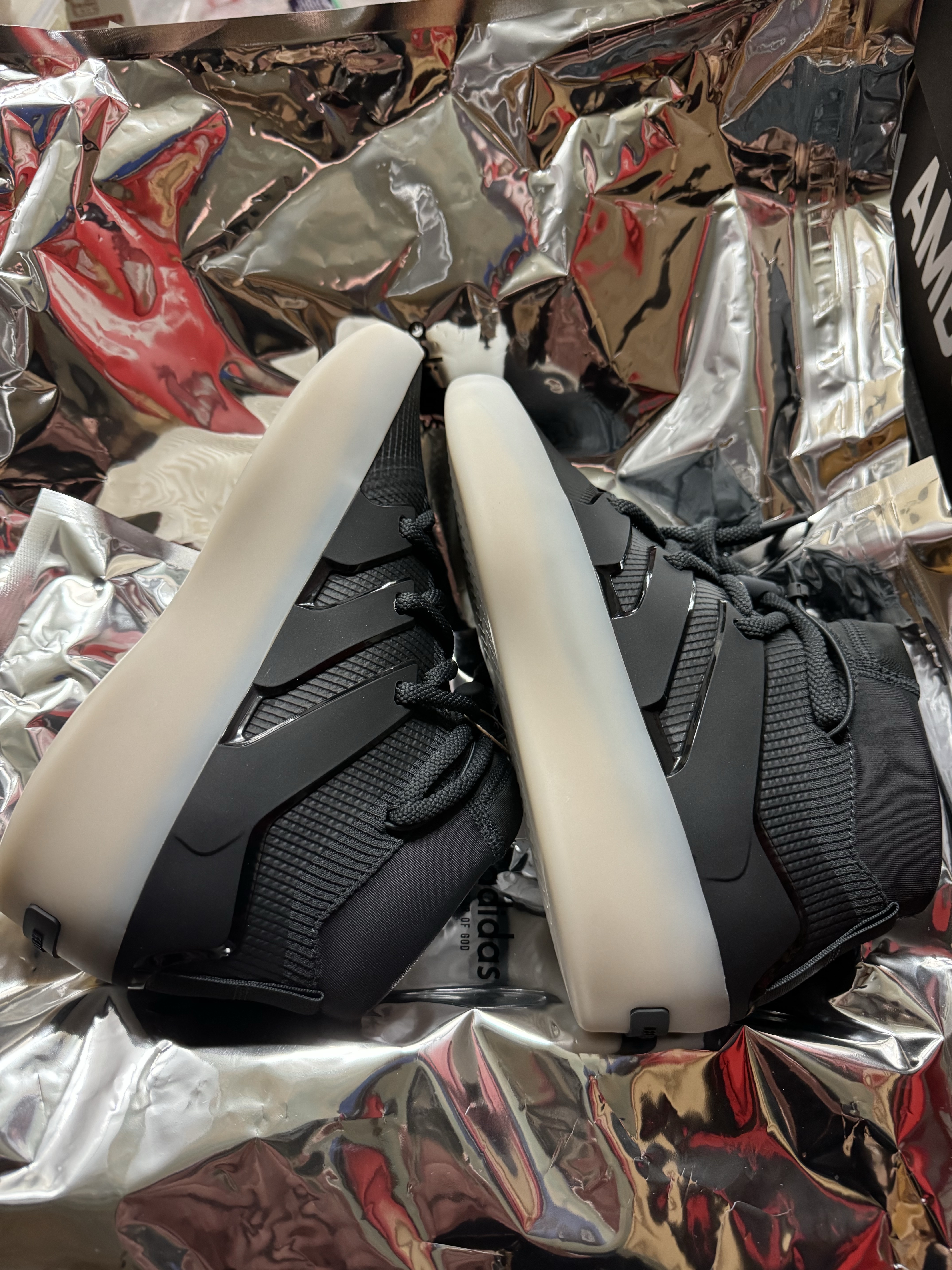Adidas x Fear of God Athletics I Basketball Carbon, Adidas x Fear of God Athletics Heavy Fleece Sweatpants Black - KR Sizing 착용 스타일 - 4