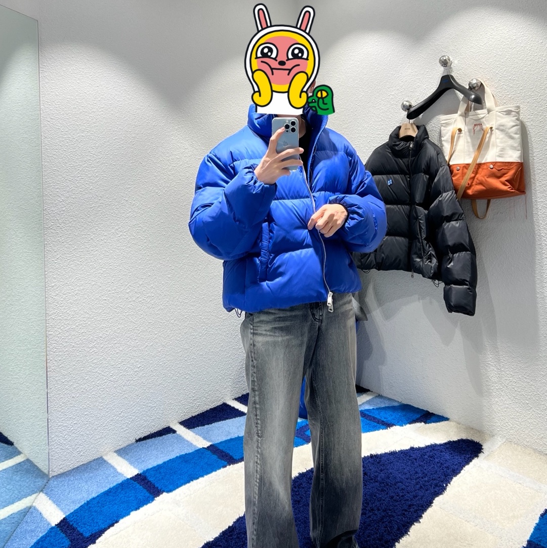 Ader Error Sig; TRS/BL Tag Puffer Jacket 01 Noir 착용 스타일 - 2
