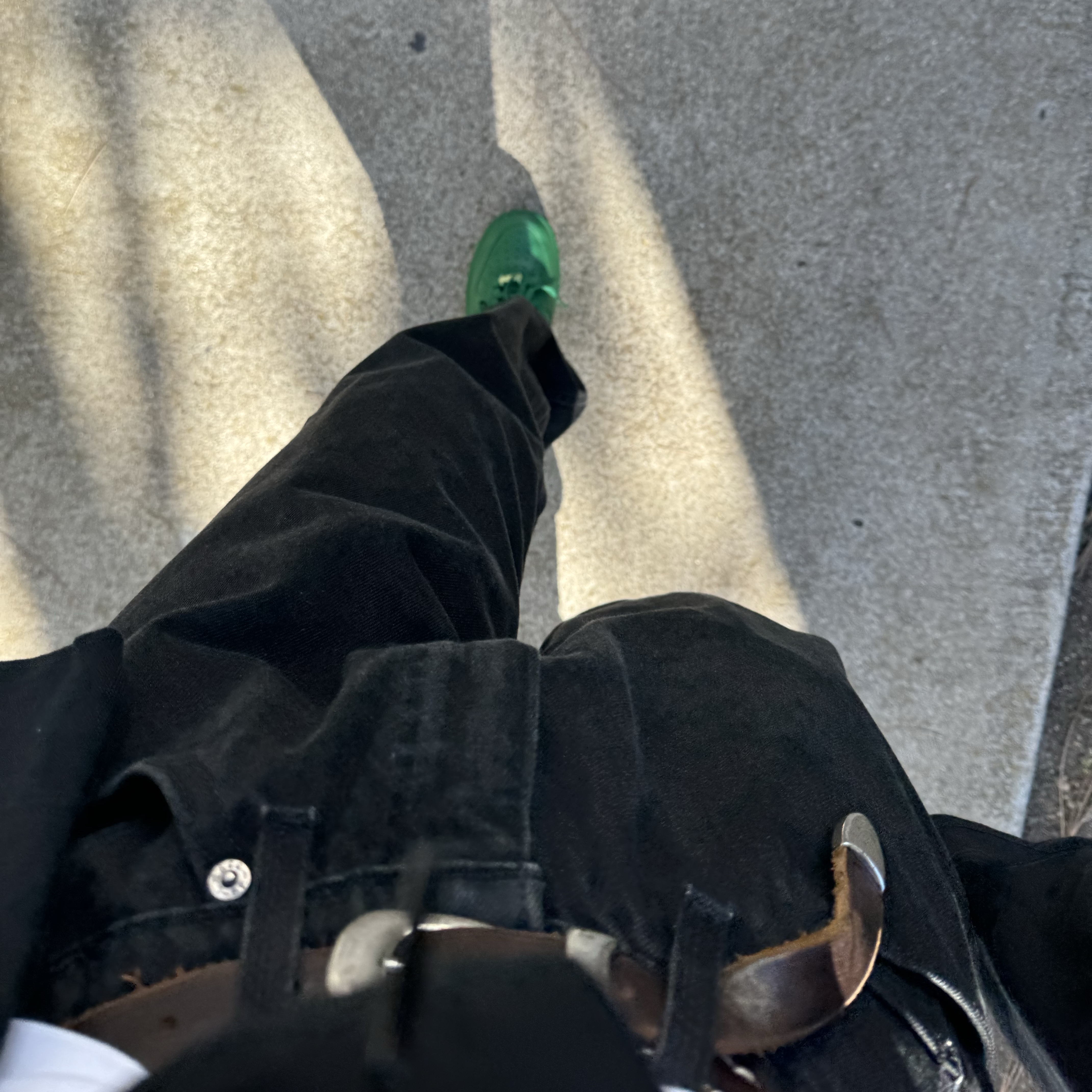 Nike x Ambush Air Force 1 Low SP Pine Green and Citron 착용 스타일 - 2